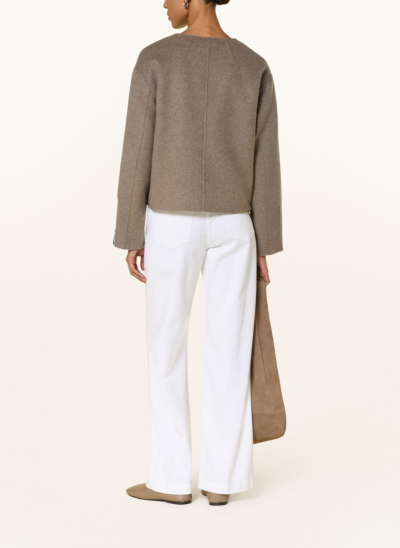 comma Wide Leg Jeans: 0100 WHITE
