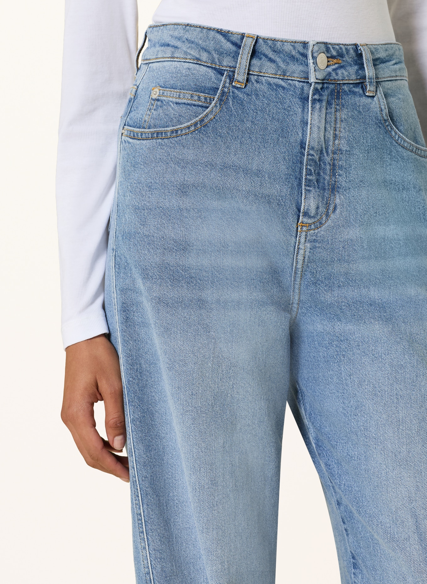 comma Wide Leg Jeans: 53Z4 BLUE