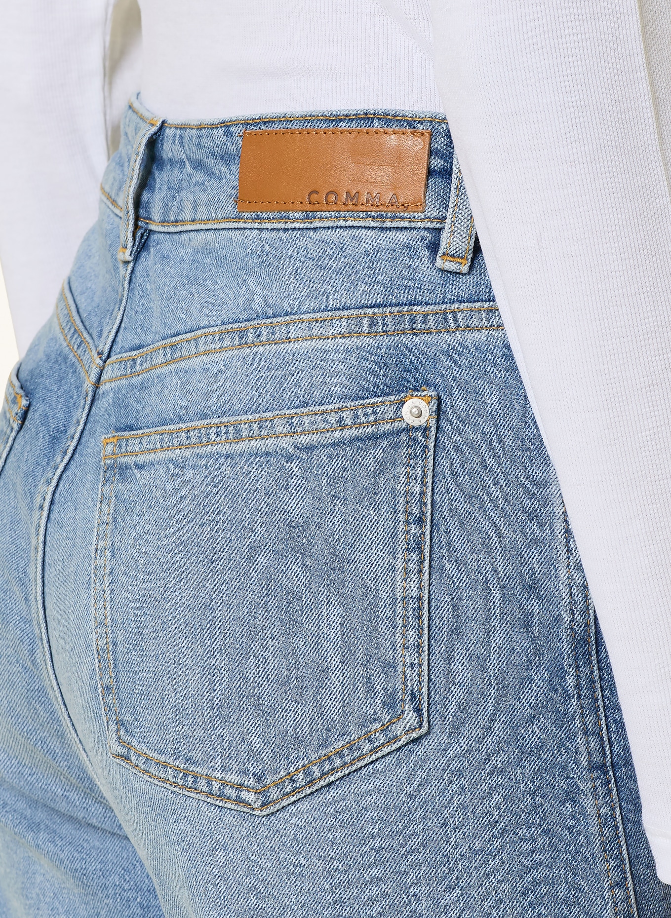 comma Wide Leg Jeans: 53Z4 BLUE