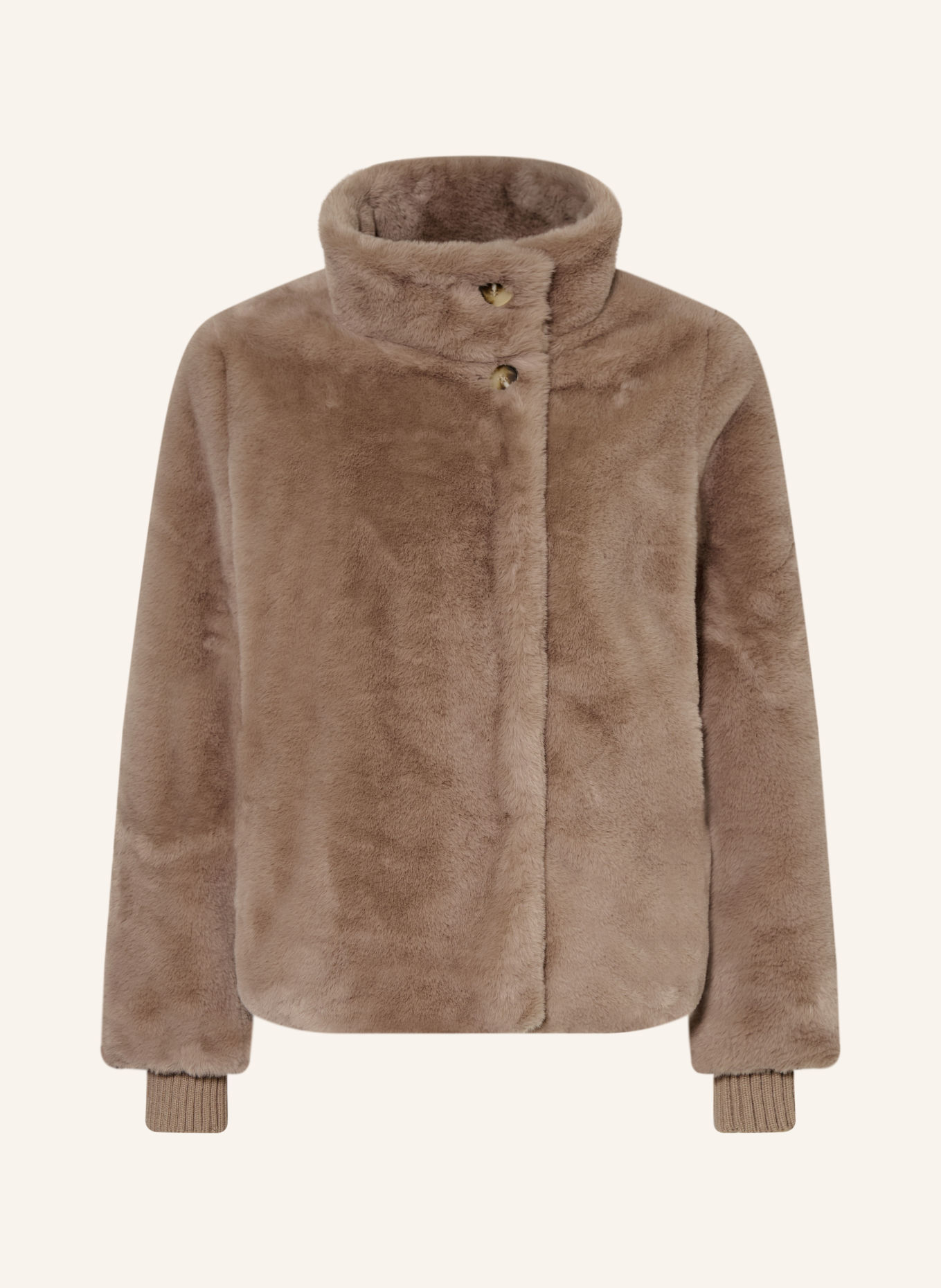 comma Kunstfell-Jacke: TAUPE