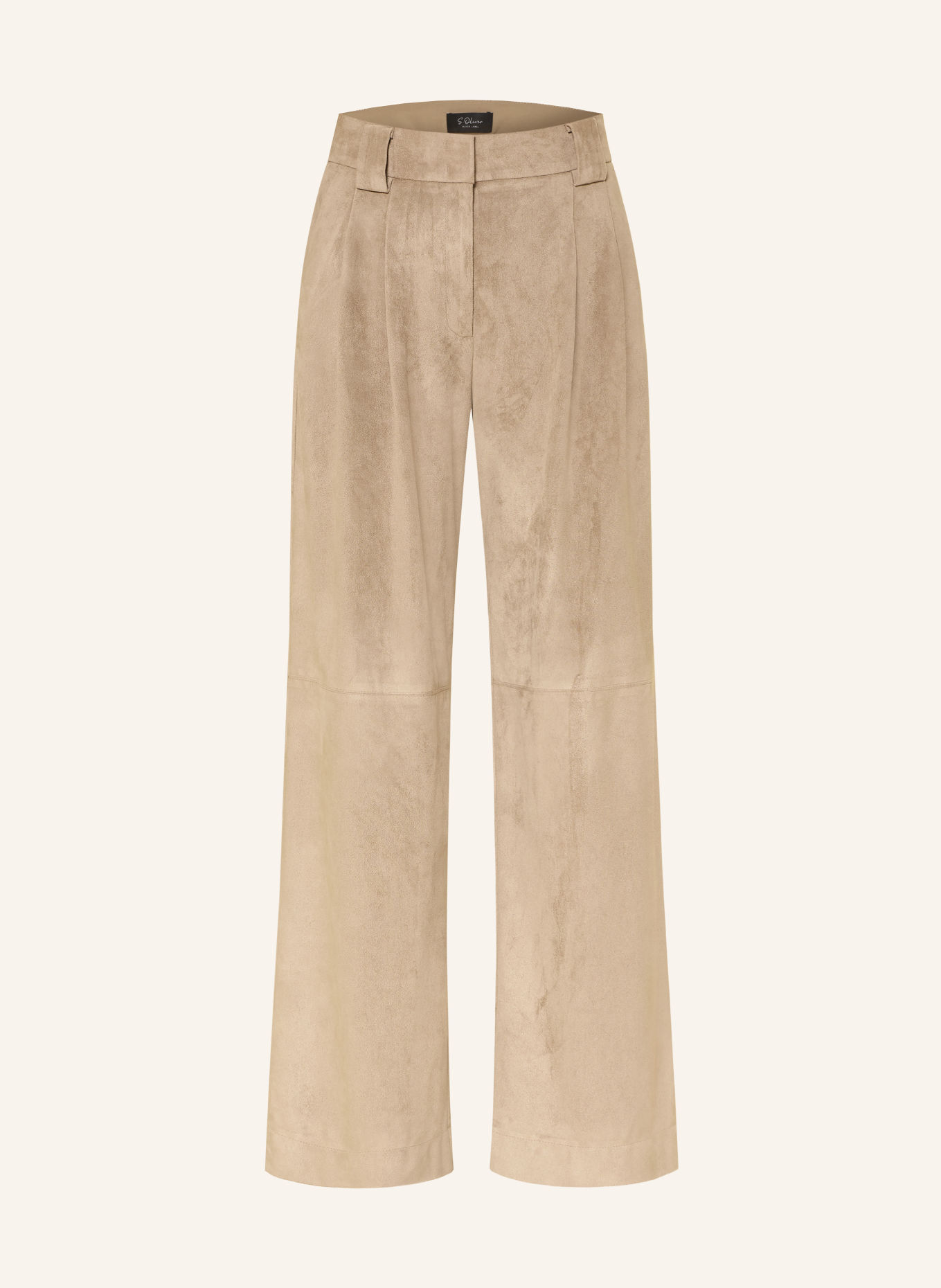 s.Oliver BLACK LABEL Hose in Lederoptik: HELLBRAUN