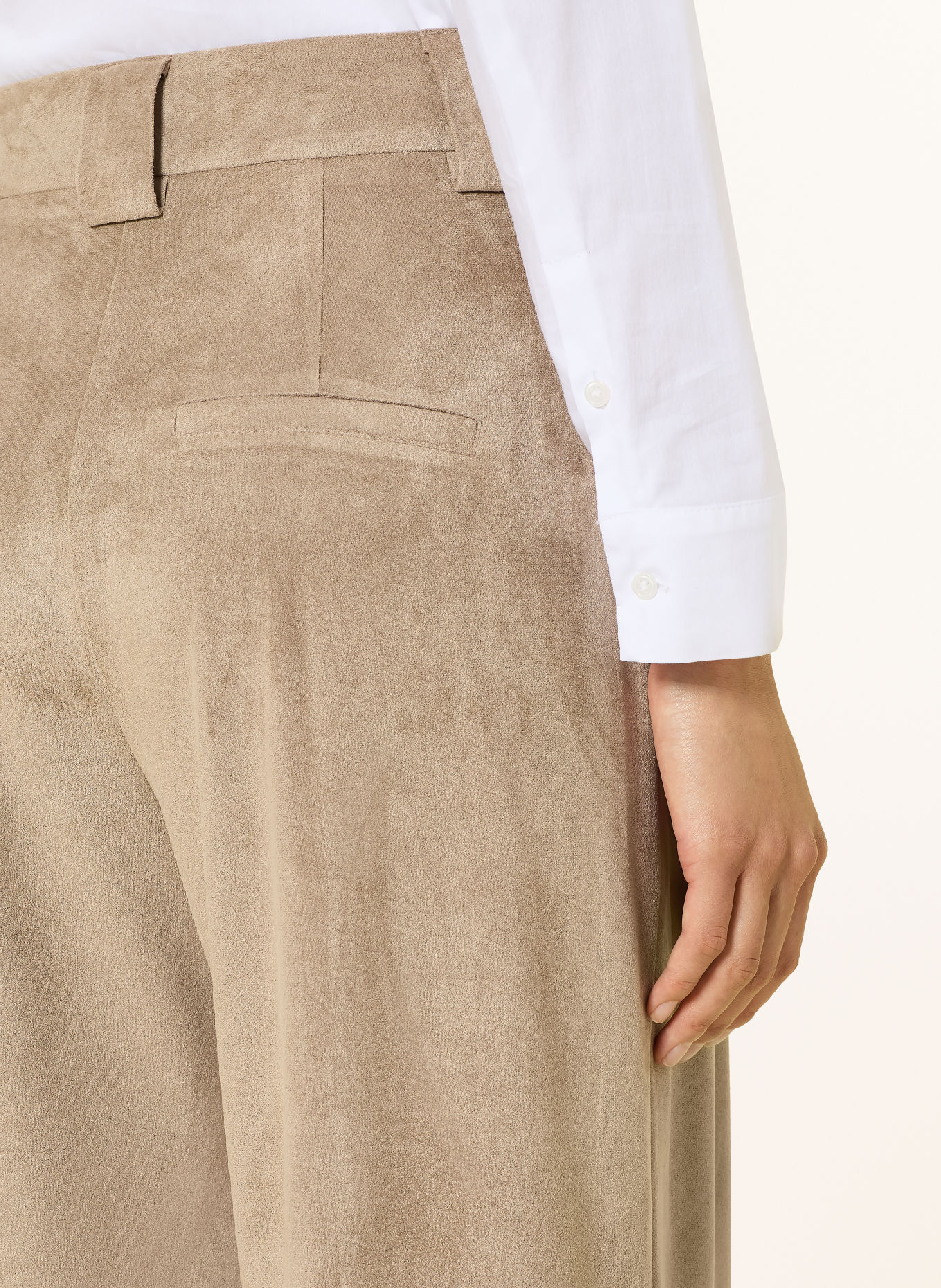 s.Oliver BLACK LABEL Hose in Lederoptik: HELLBRAUN