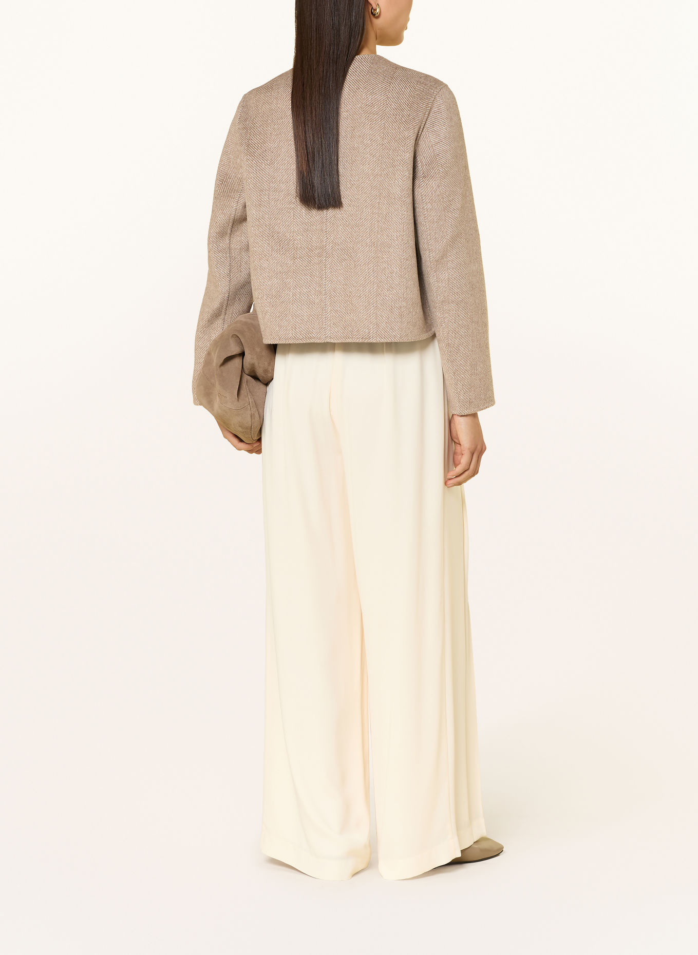 s.Oliver BLACK LABEL Boxy jacket: BROWN / LIGHT BROWN