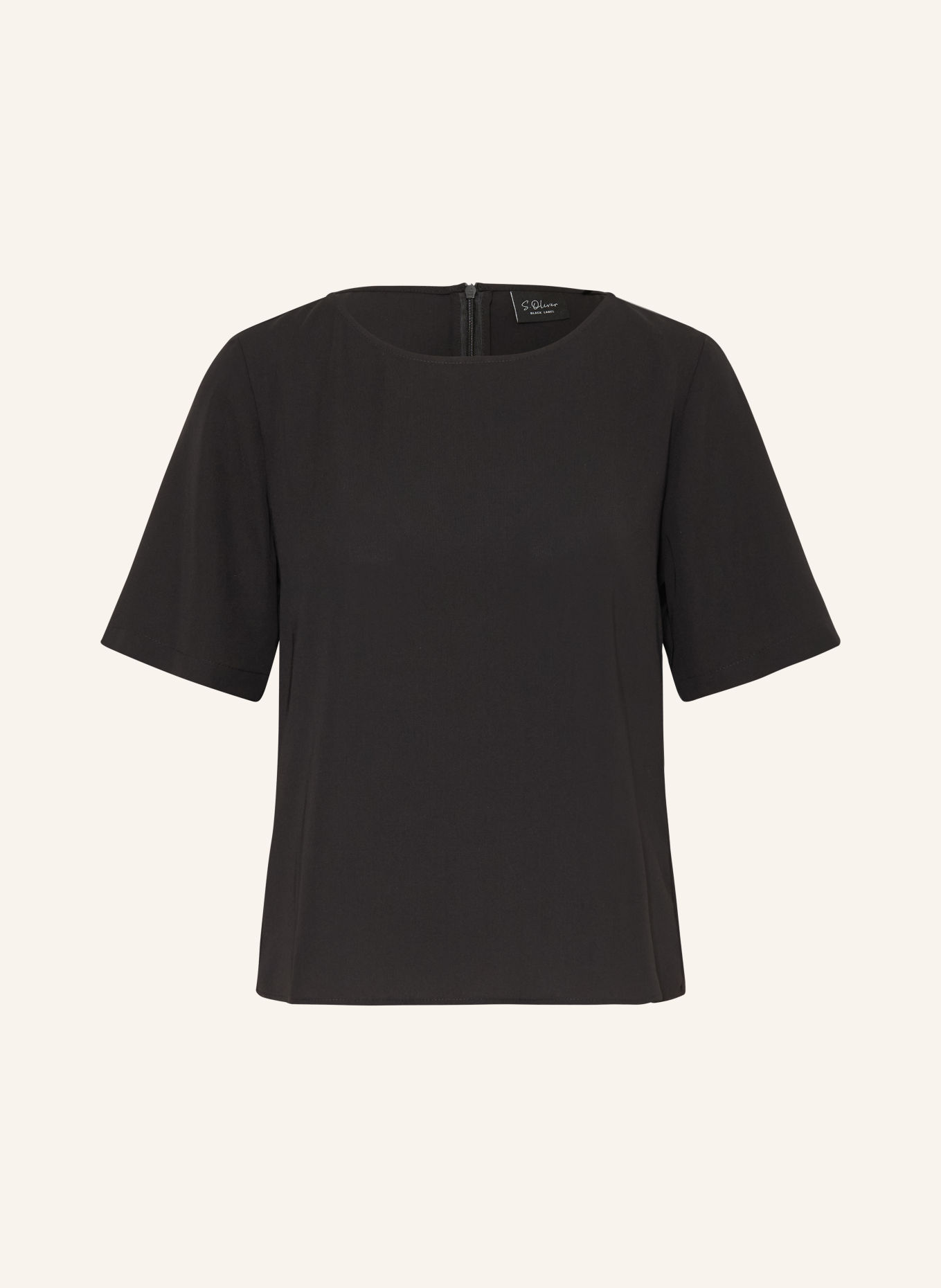 s.Oliver BLACK LABEL Blusenshirt: SCHWARZ