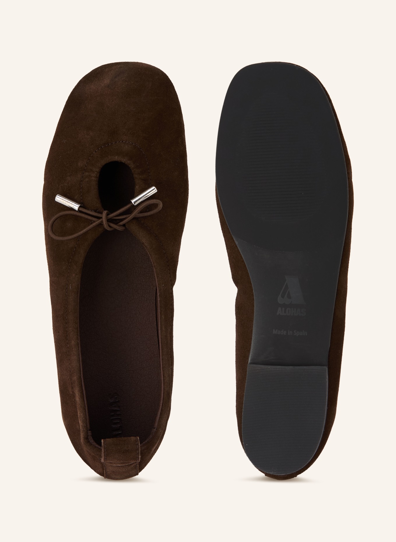 ALOHAS Ballerinas ROSALIND: DUNKELBRAUN