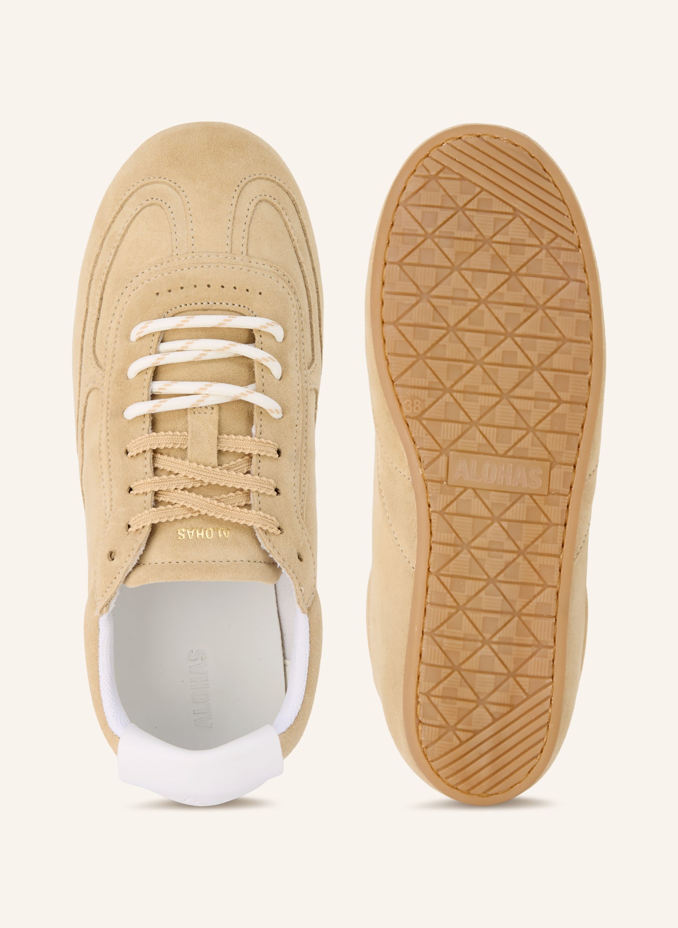ALOHAS Sneaker TB.24: BEIGE / WEISS