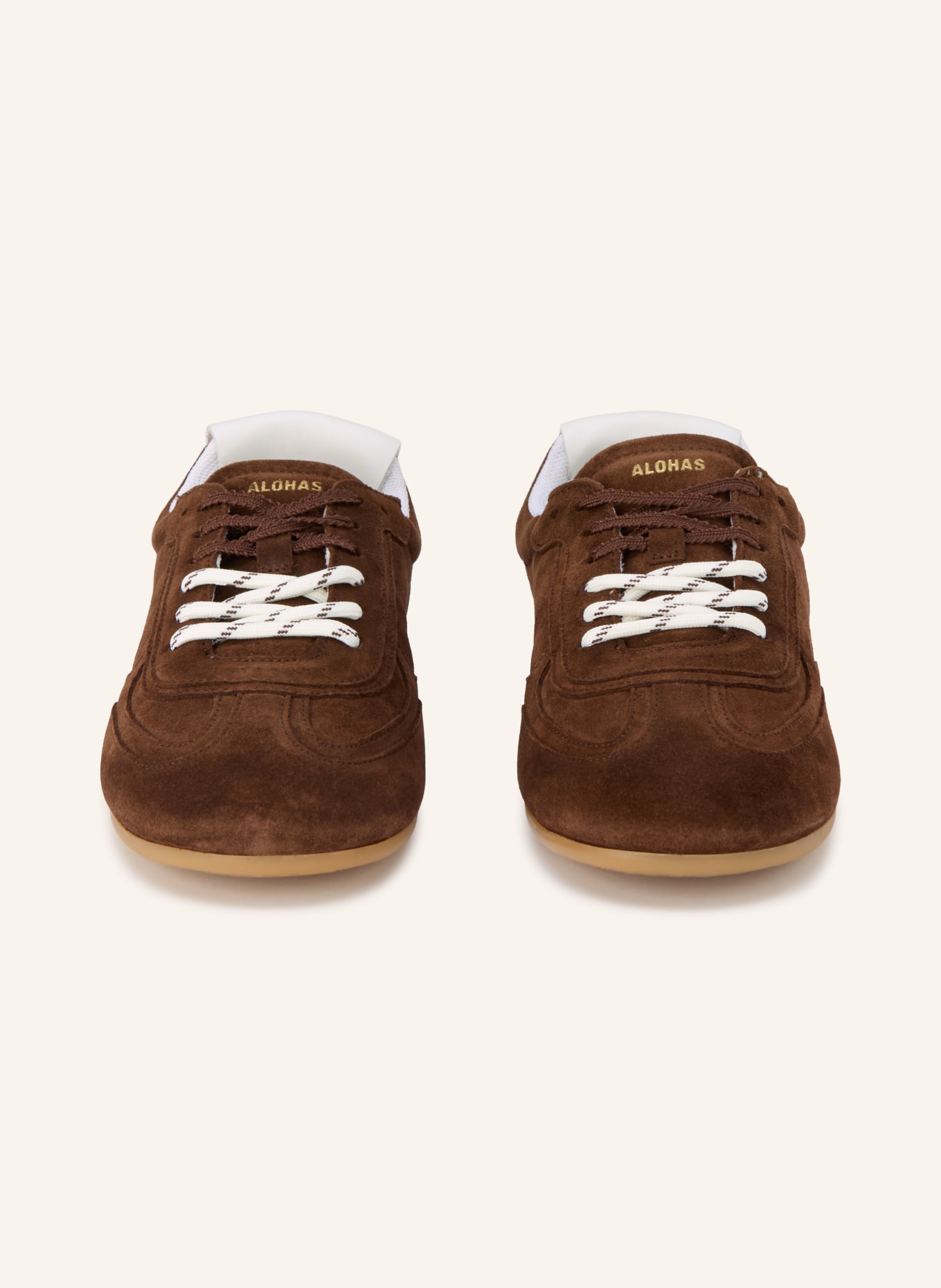 ALOHAS Baskets TB.24: MARRON FONCÉ / BLANC