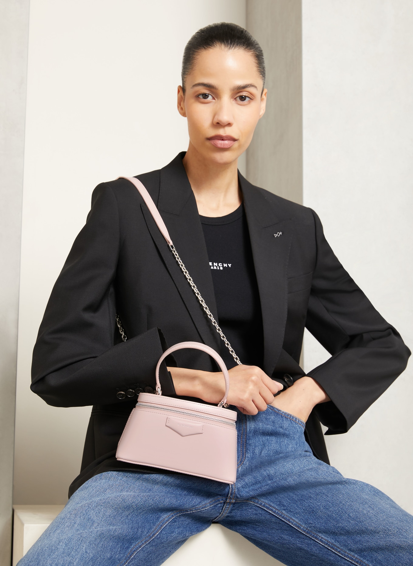 GIVENCHY Handtas ANTIGONA: ROSE CLAIR / ZILVER