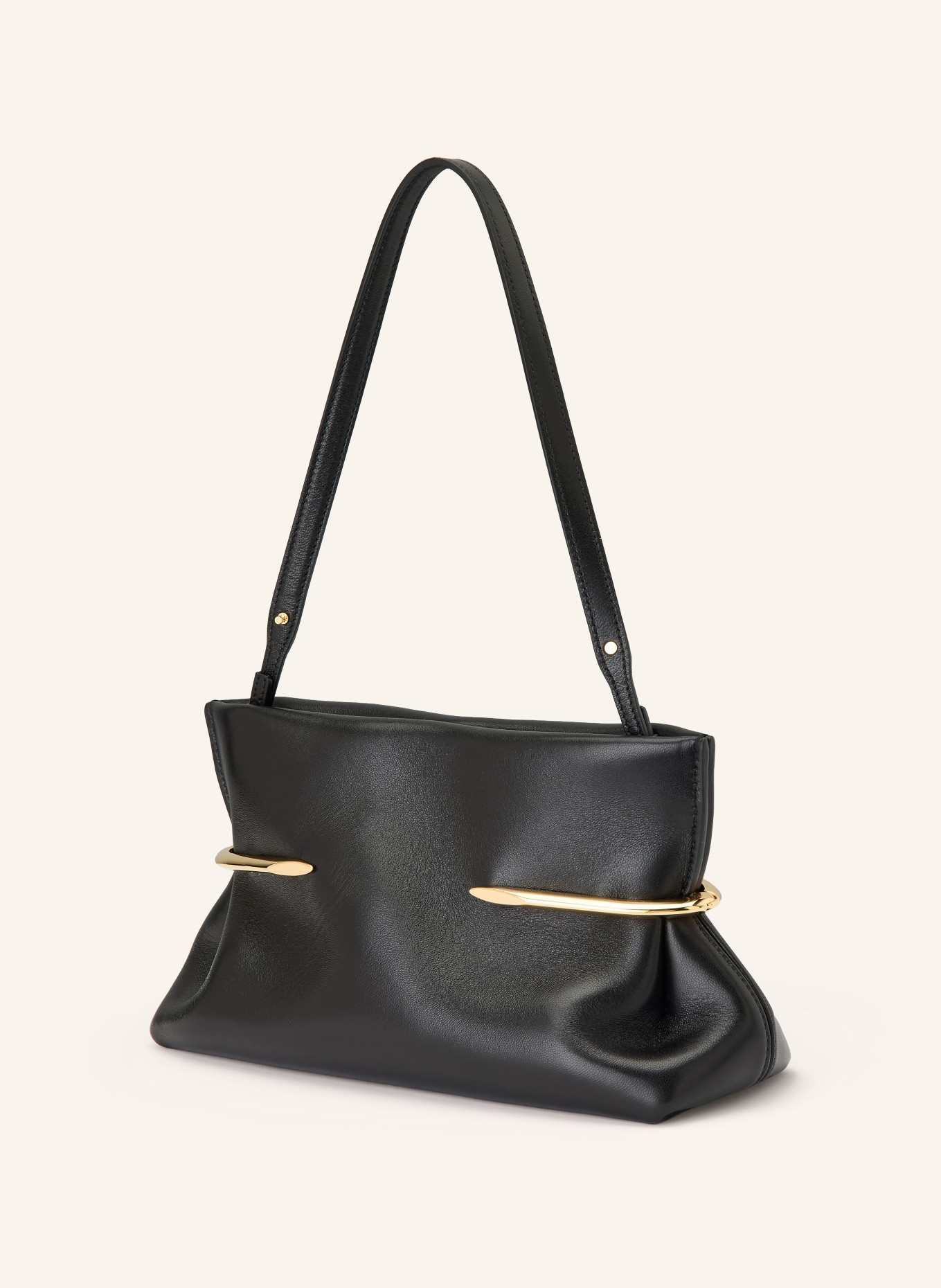 GIVENCHY Clutch PINCH: ZWART / GOUD