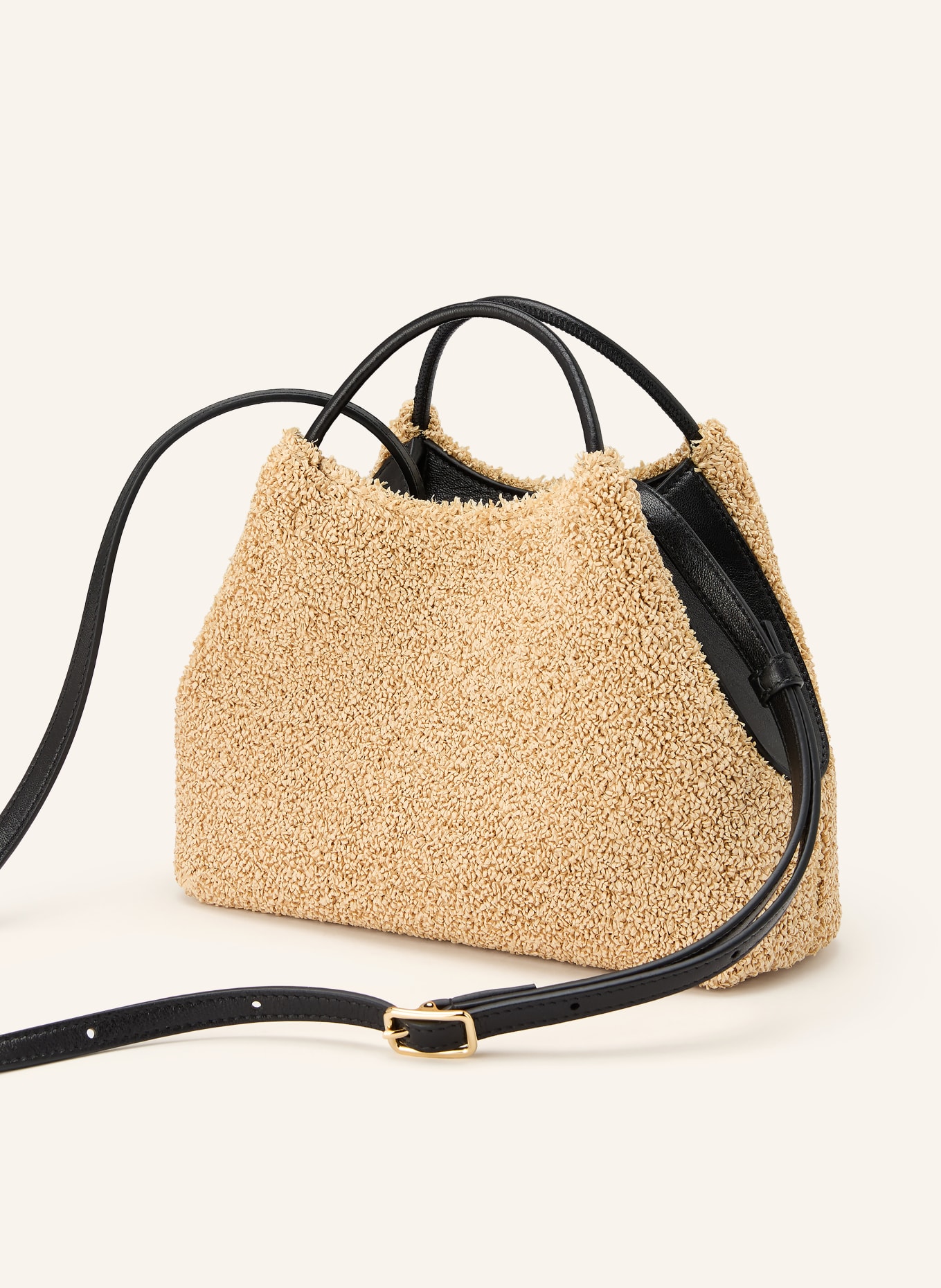 GIVENCHY Umhängetasche NANO FACET: BEIGE / SCHWARZ