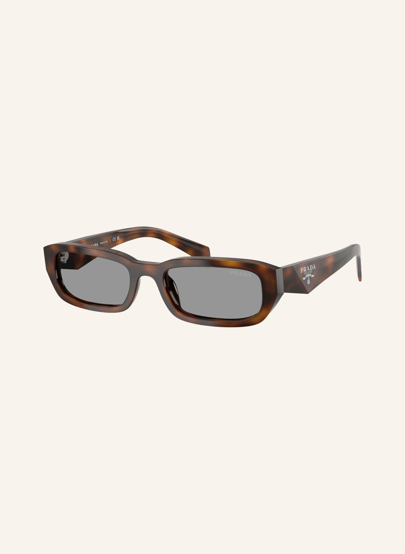PRADA Lunettes de soleil PR B06S: HAVANA/ GRIS CLAIR