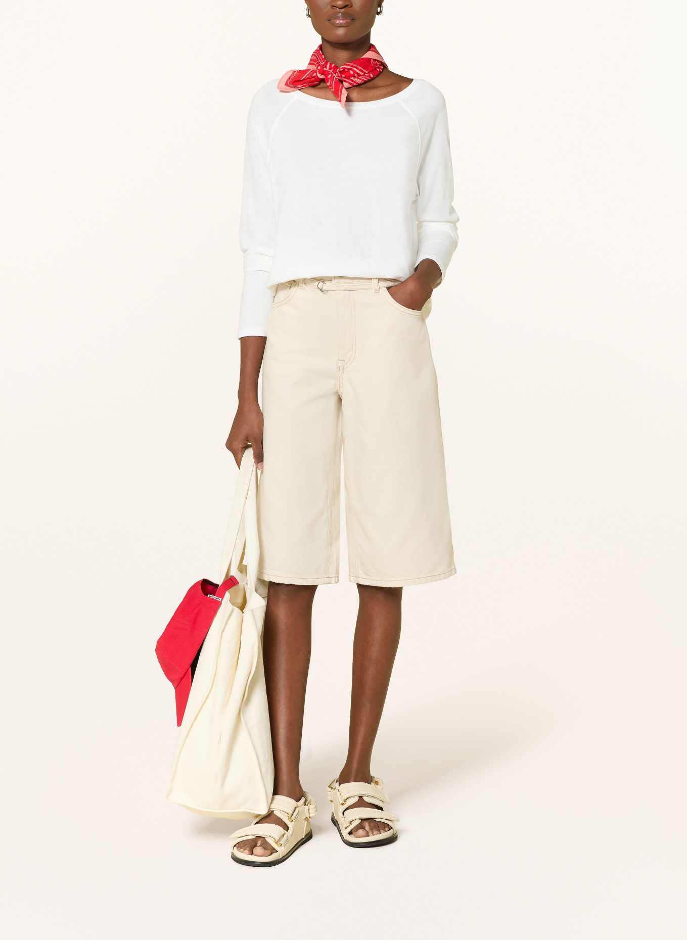 Marc O'Polo DENIM T-shirt met lange mouwen: WIT