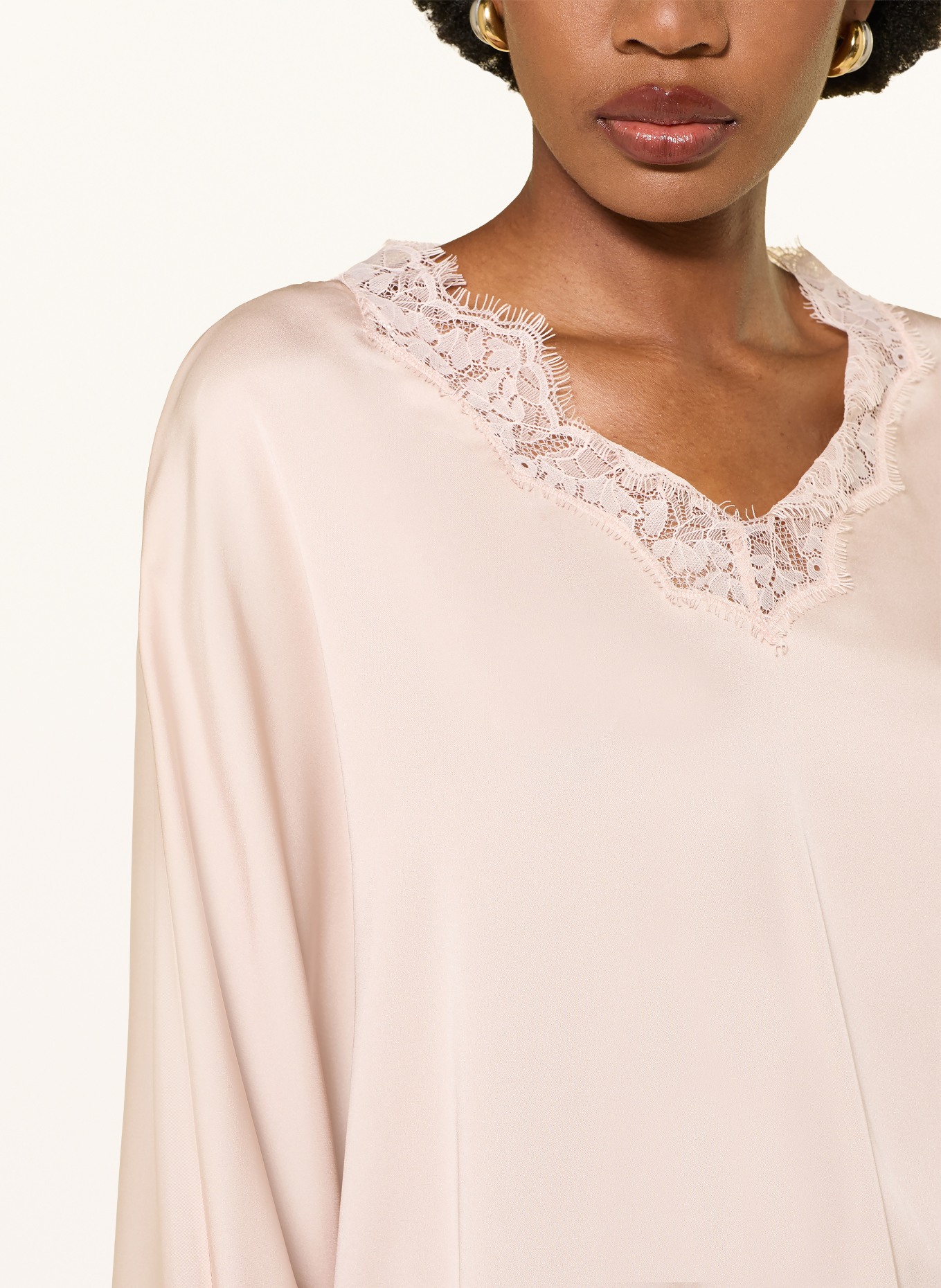IVI collection Blouse shirt with silk: LIGHT PINK