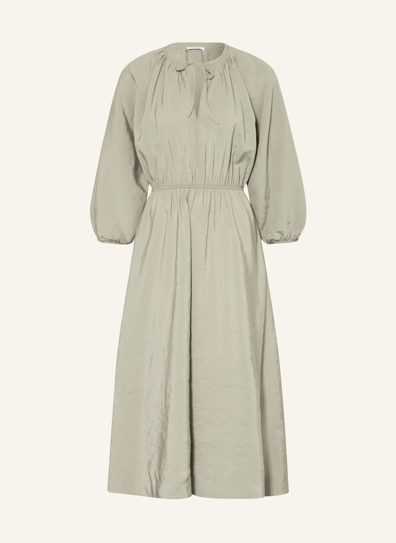 OPUS Šaty WORTY s 3/4 rukávy: SVĚTLE ZELENÁ