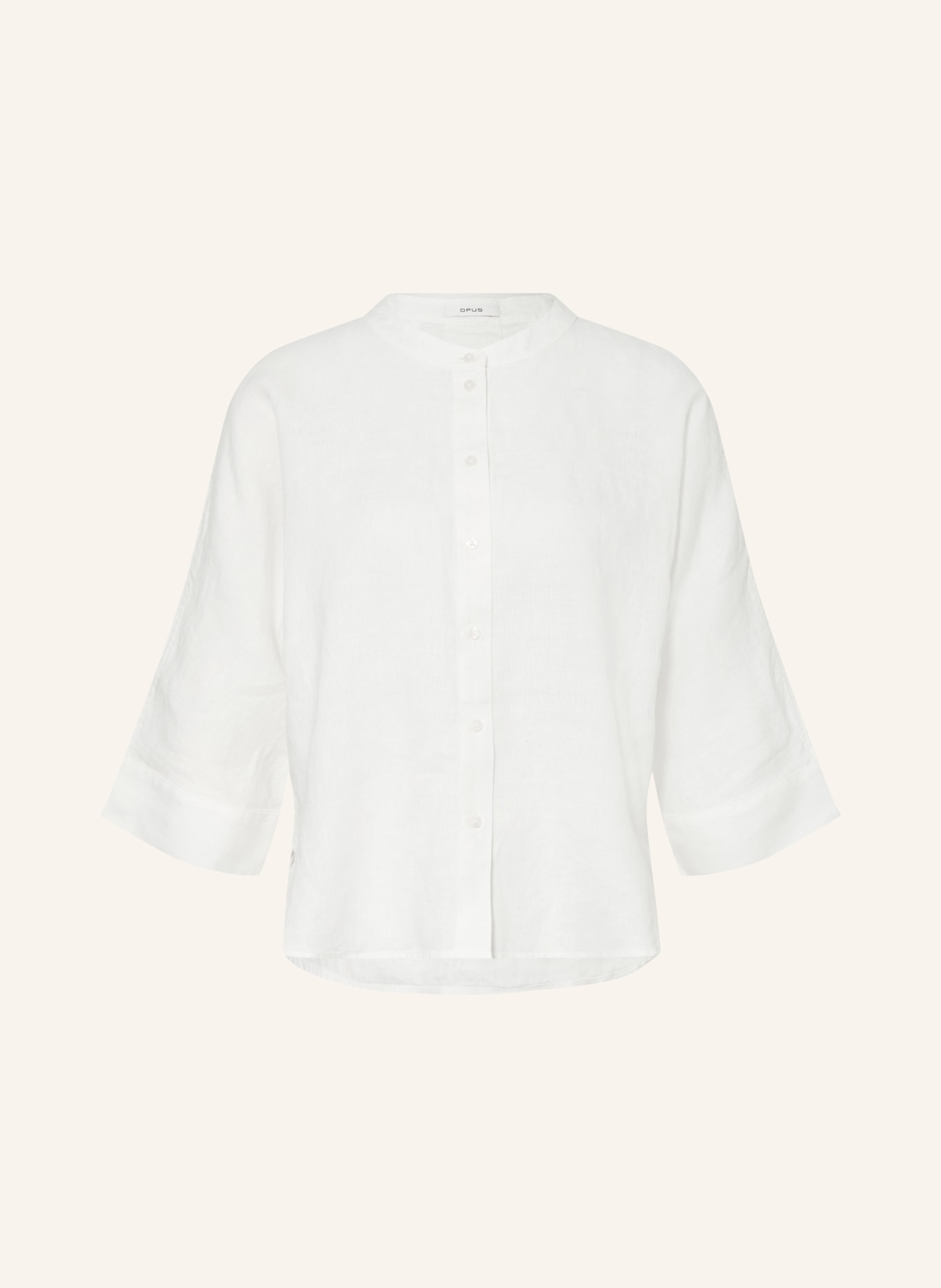 OPUS Blusenshirt FULIS aus Leinen mit 3/4-Arm: ECRU