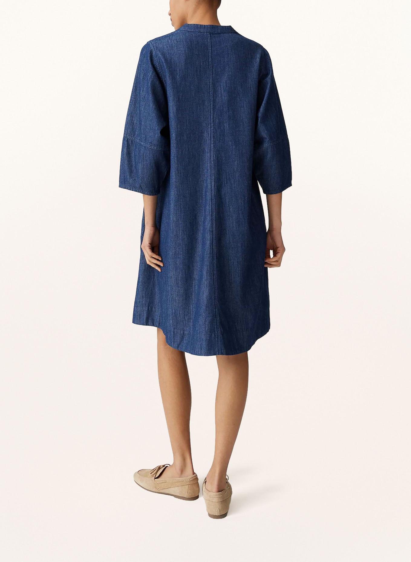 OPUS Jeanskleid WONEMA mit 3/4-Arm: DUNKELBLAU