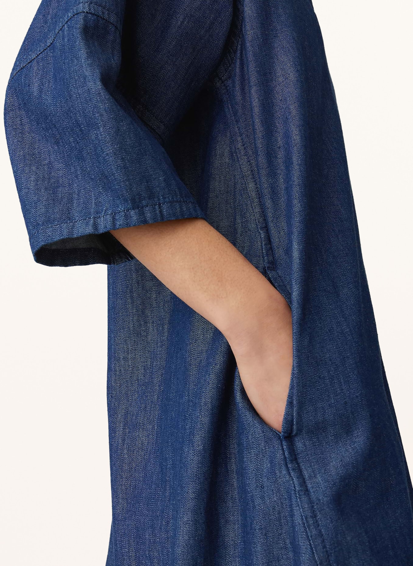 OPUS Jeanskleid WONEMA mit 3/4-Arm: DUNKELBLAU