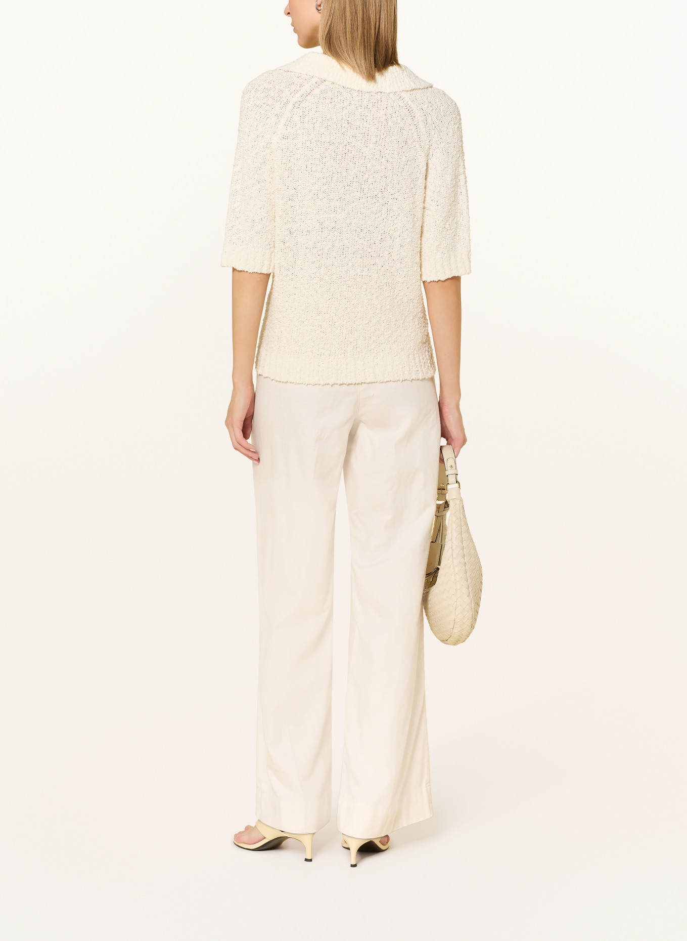 OPUS Spodnie Marlene MEERI COASTAL: KREMOWY