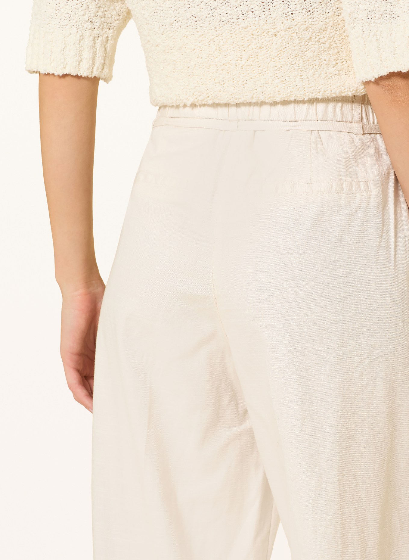 OPUS Spodnie Marlene MEERI COASTAL: KREMOWY