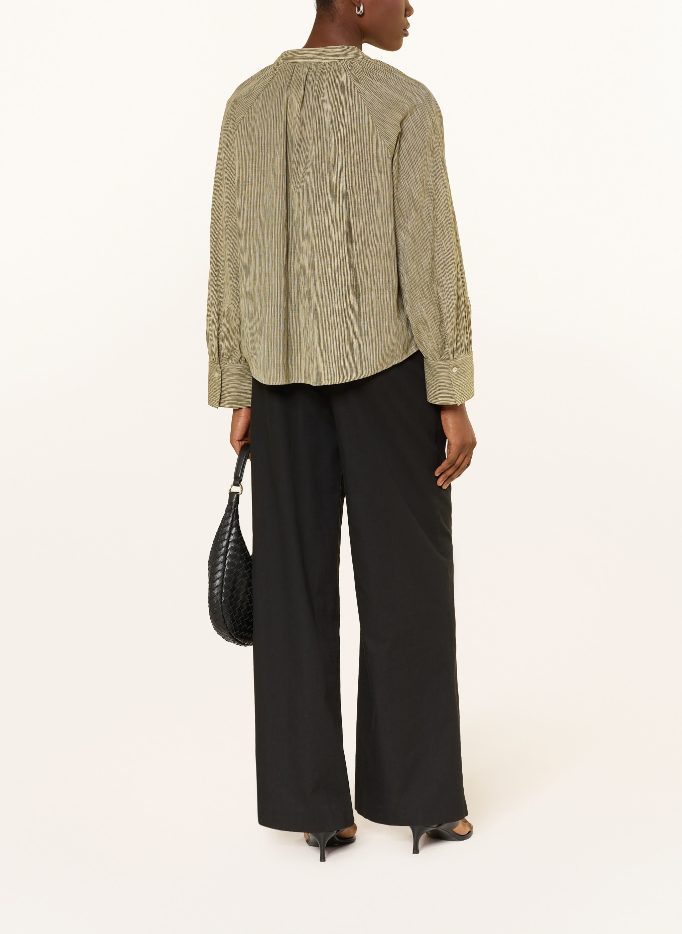 OPUS Chemisier FOHEMIA: OLIVE / NOIR