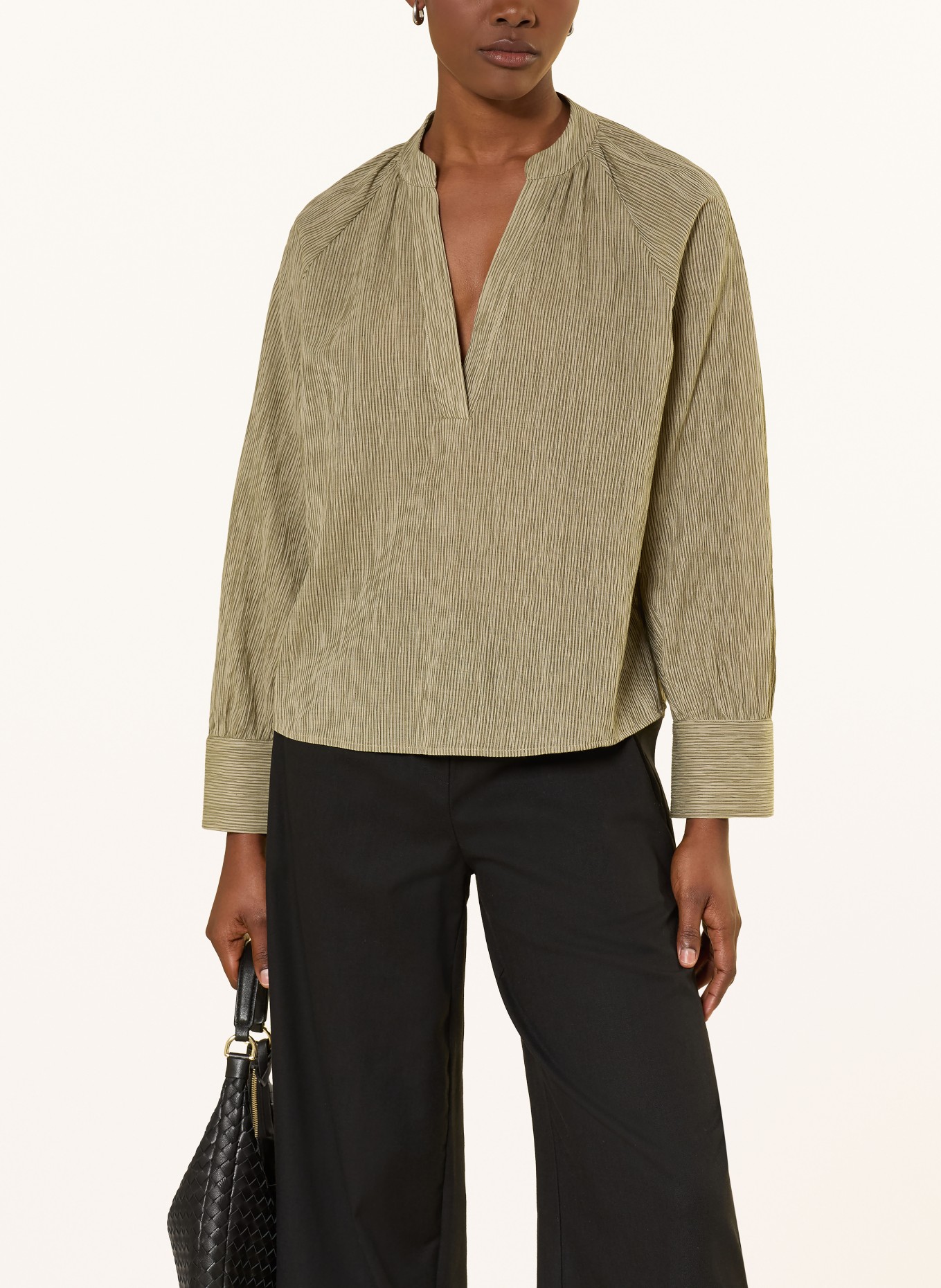 OPUS Chemisier FOHEMIA: OLIVE / NOIR