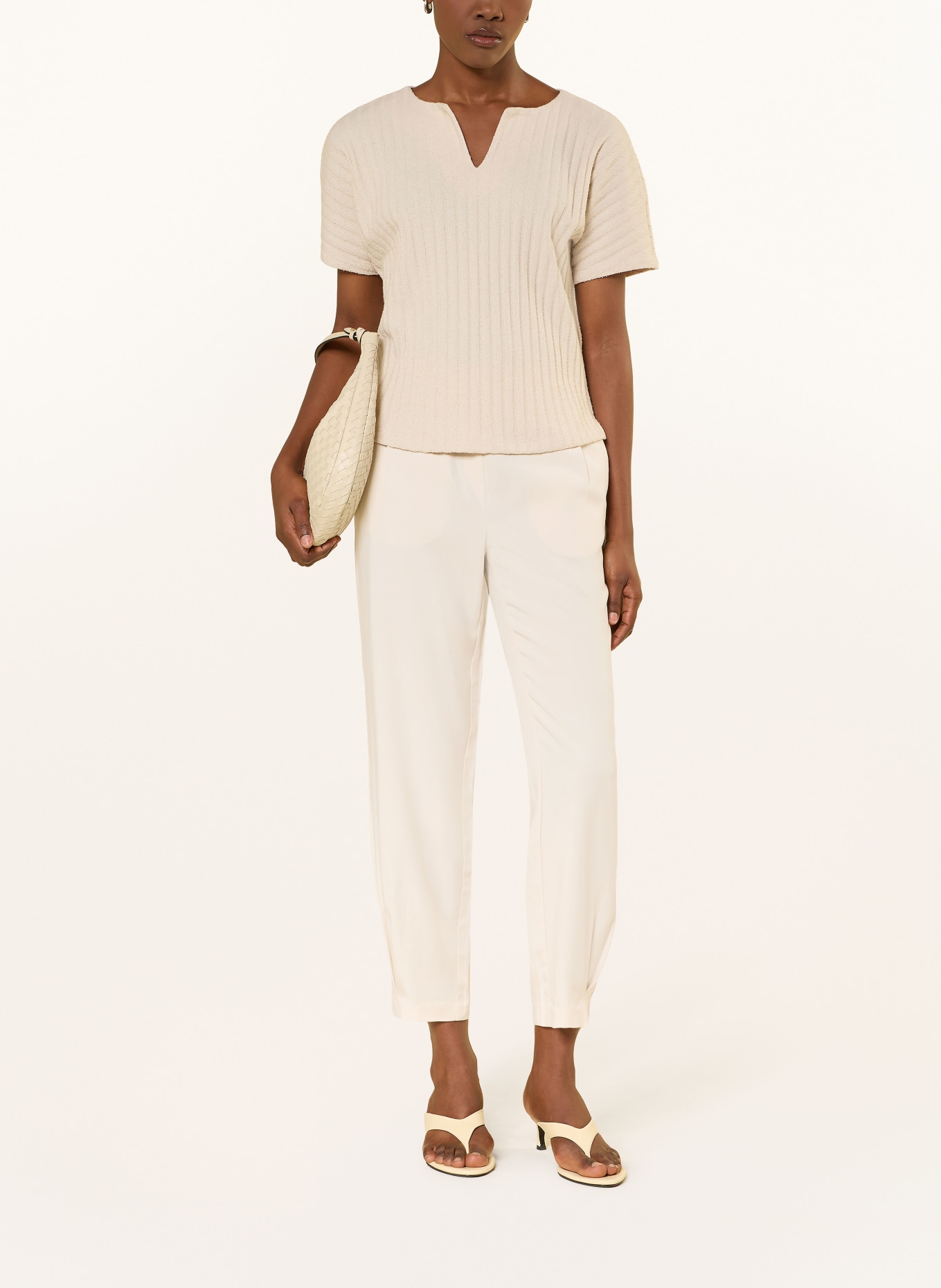 OPUS Broek MYHA AIRY: ECRU