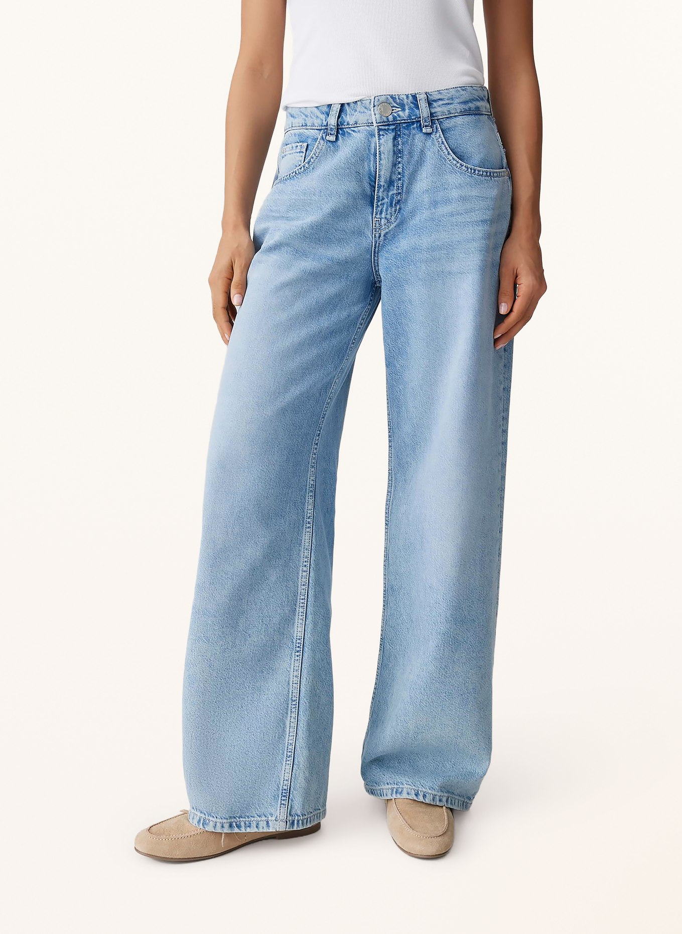 OPUS Wide Leg Jeans MIVA FLOW: 70362 light flowy blue