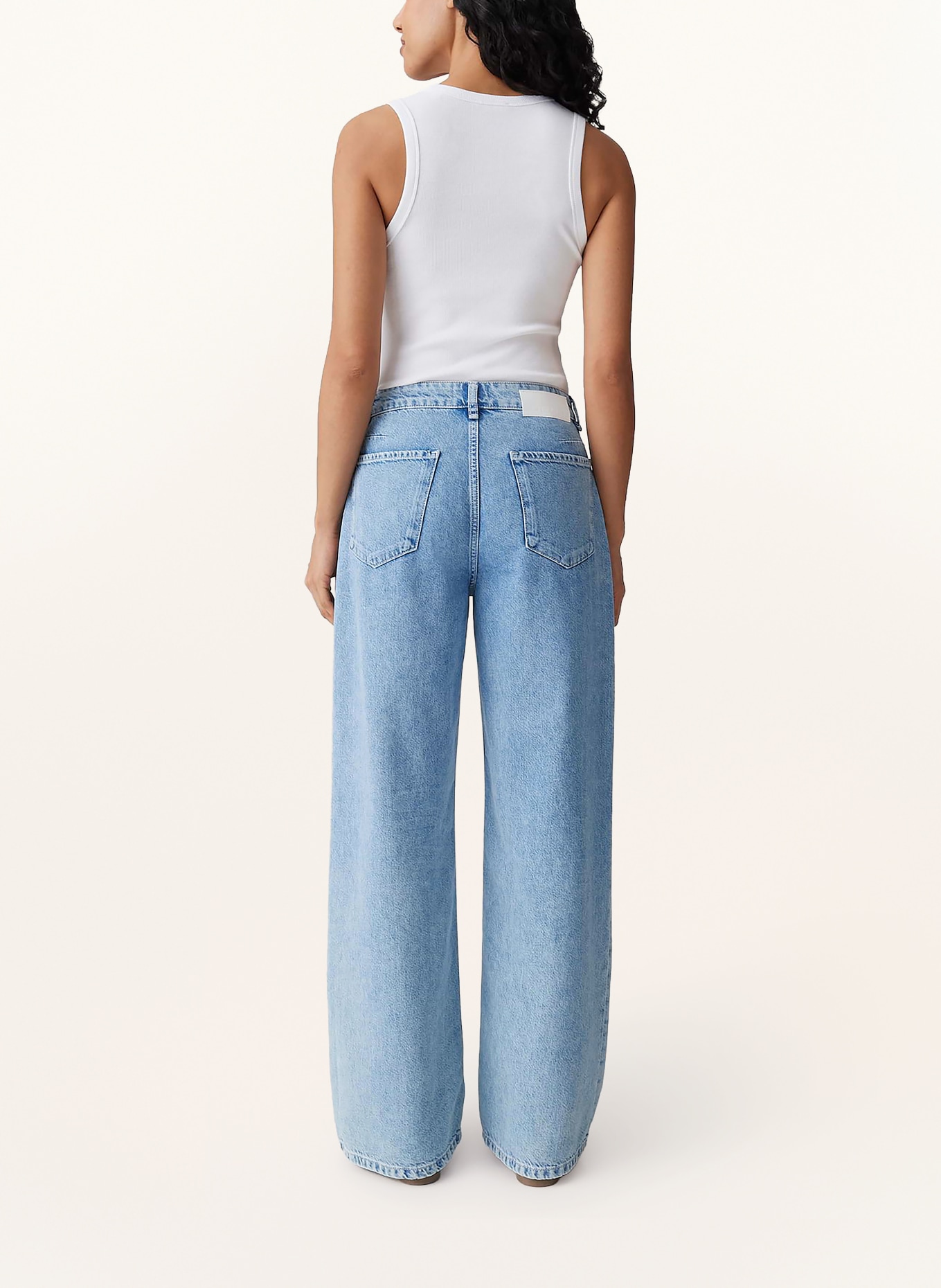 OPUS Wide Leg Jeans MIVA FLOW: 70362 light flowy blue