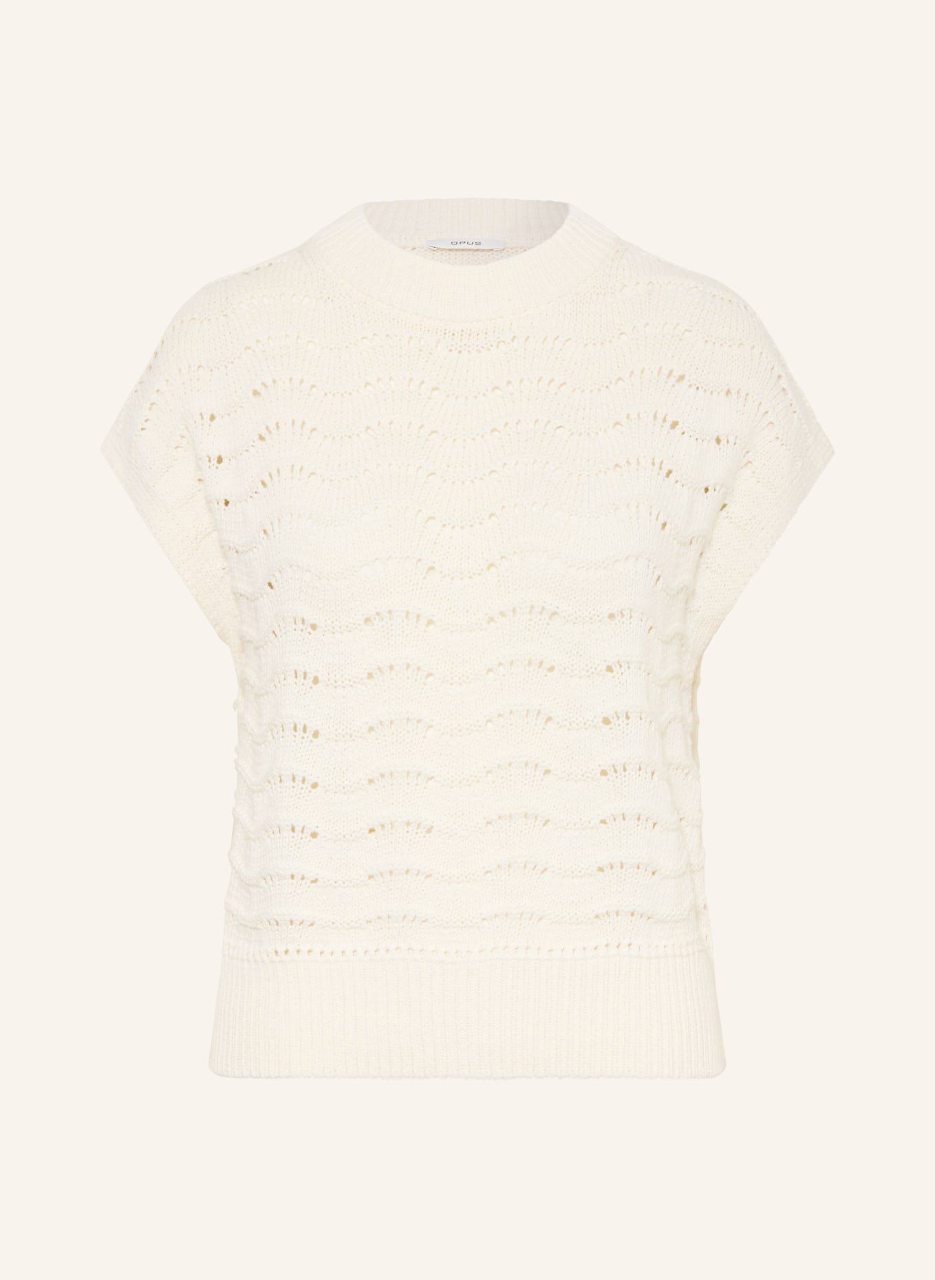 OPUS Gebreide blouse PYDRA: ECRU