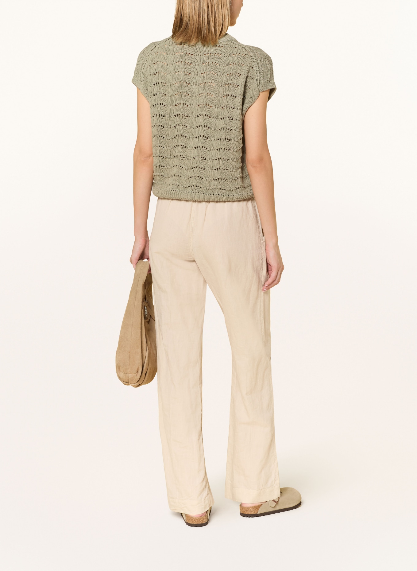 OPUS Blouse en maille PYDRA: VERT CLAIR