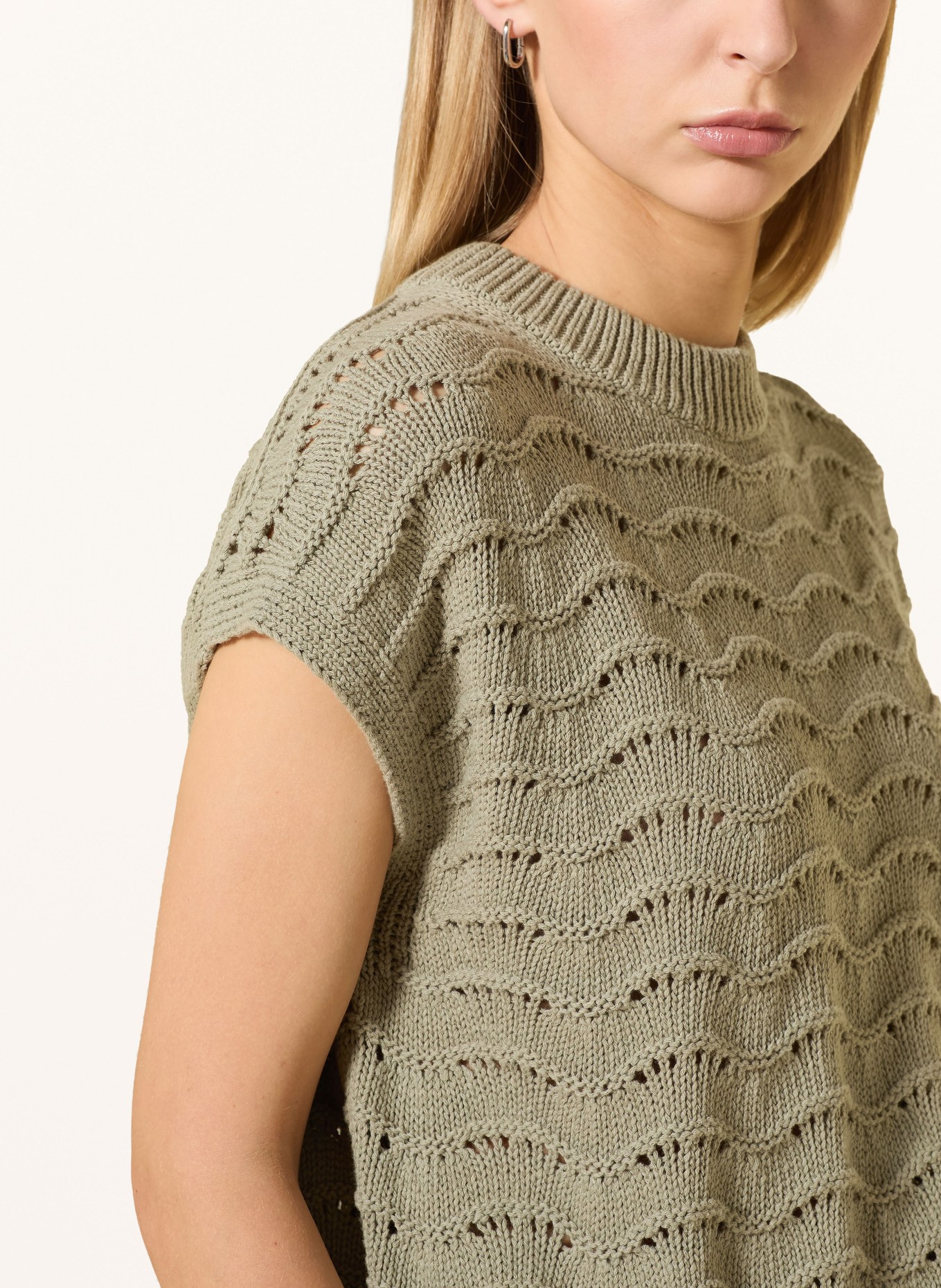 OPUS Blouse en maille PYDRA: VERT CLAIR