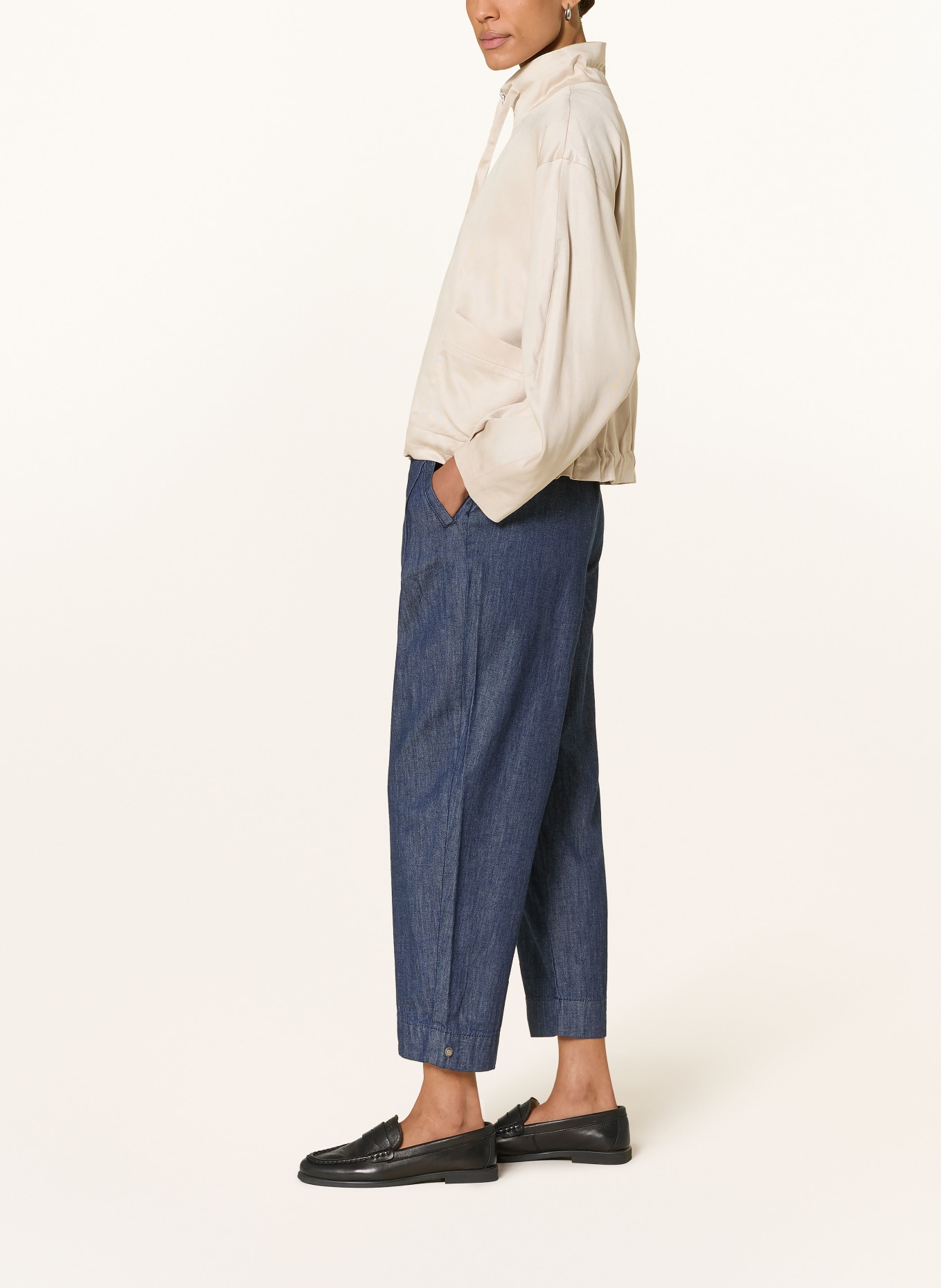 OPUS 7/8-Hose in Jeansoptik: DUNKELBLAU