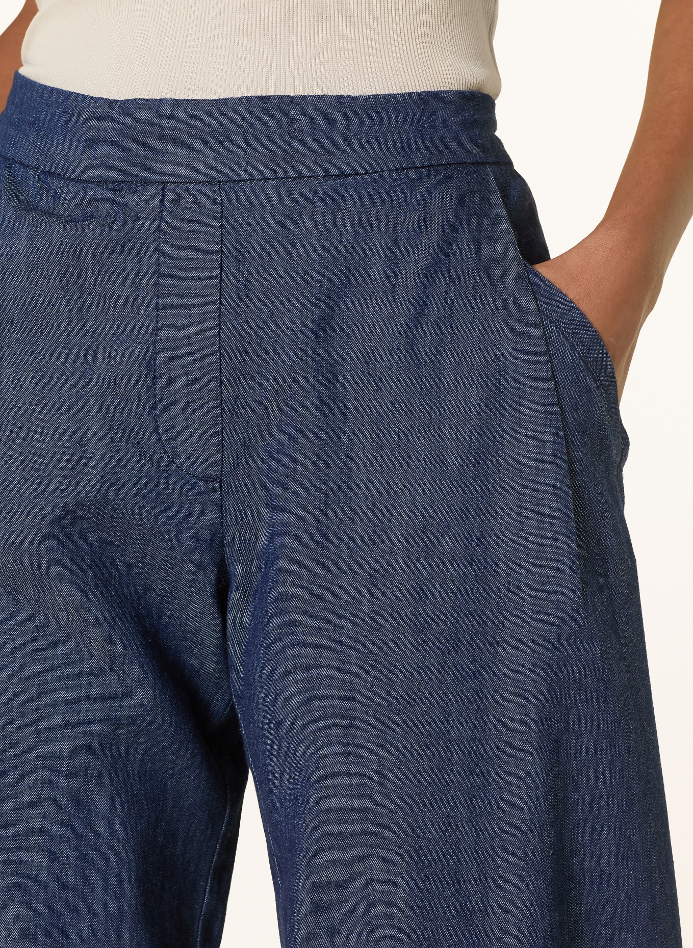 OPUS 7/8-Hose in Jeansoptik: DUNKELBLAU