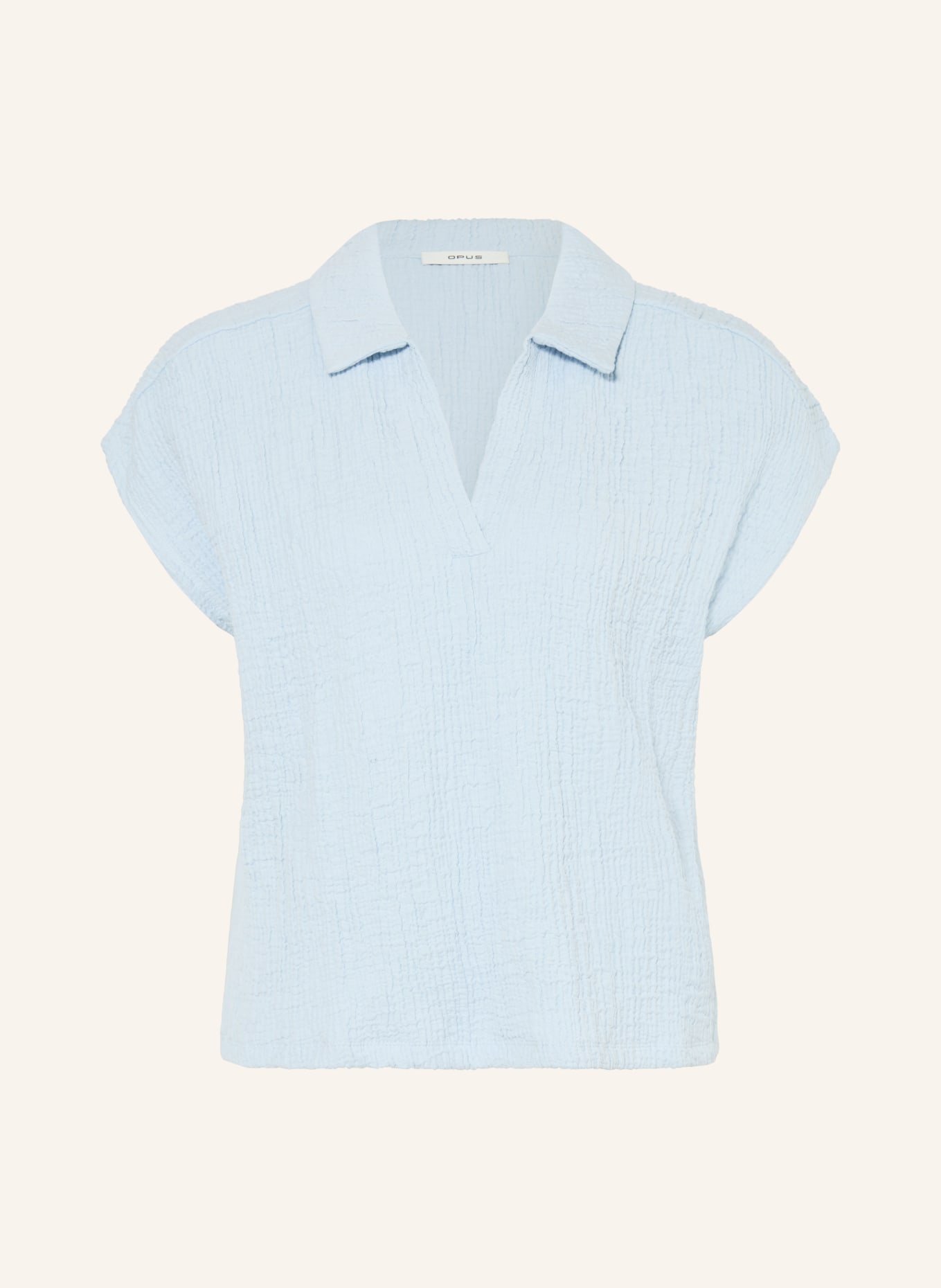 OPUS SANTOLINI Blouse Shirt in a Material Mix: LIGHT BLUE
