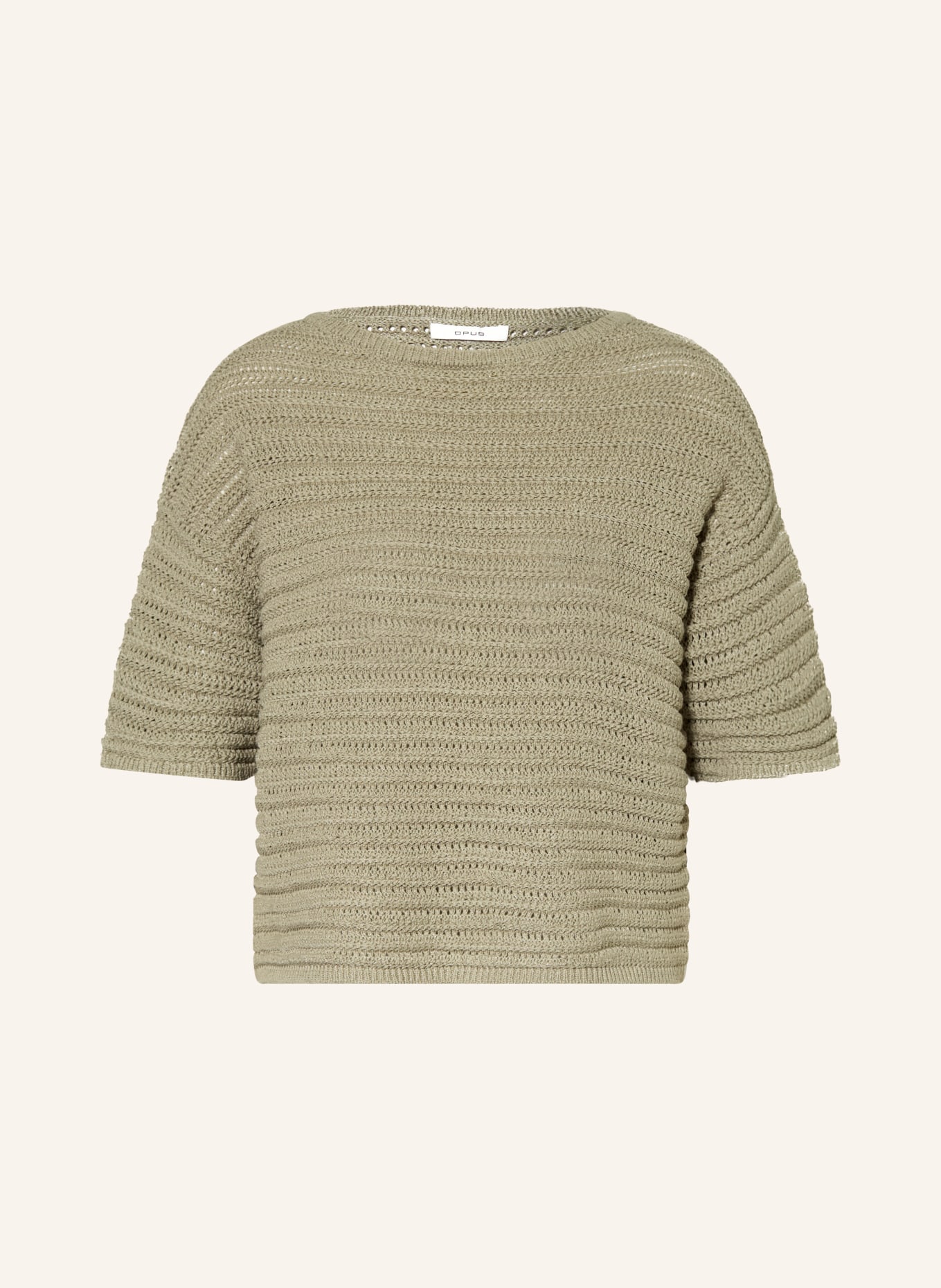 OPUS Sweter z dzianiny PINSE: OLIWKOWY