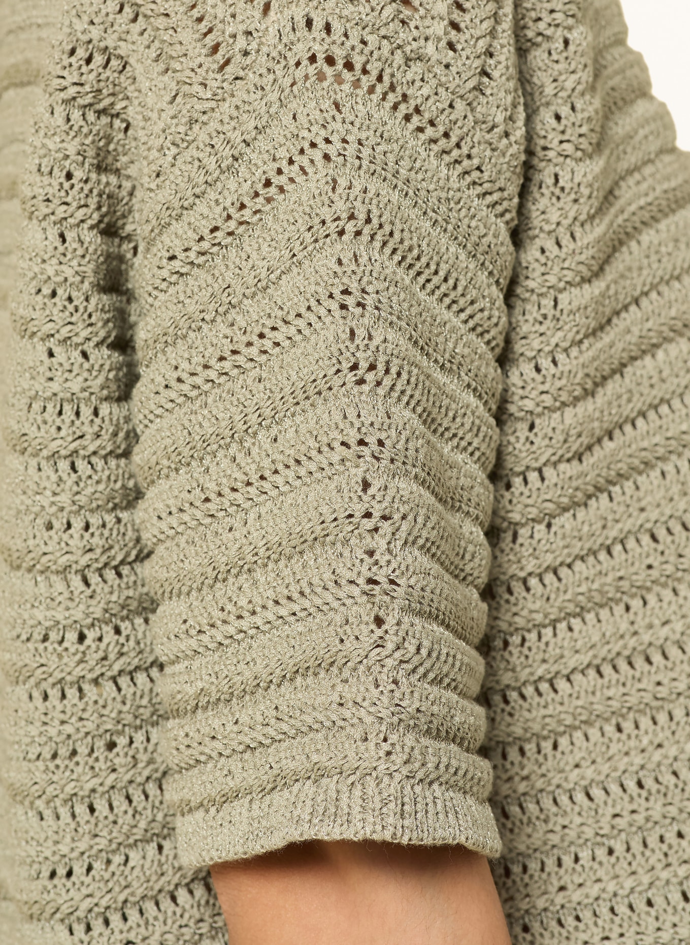 OPUS Sweter z dzianiny PINSE: OLIWKOWY