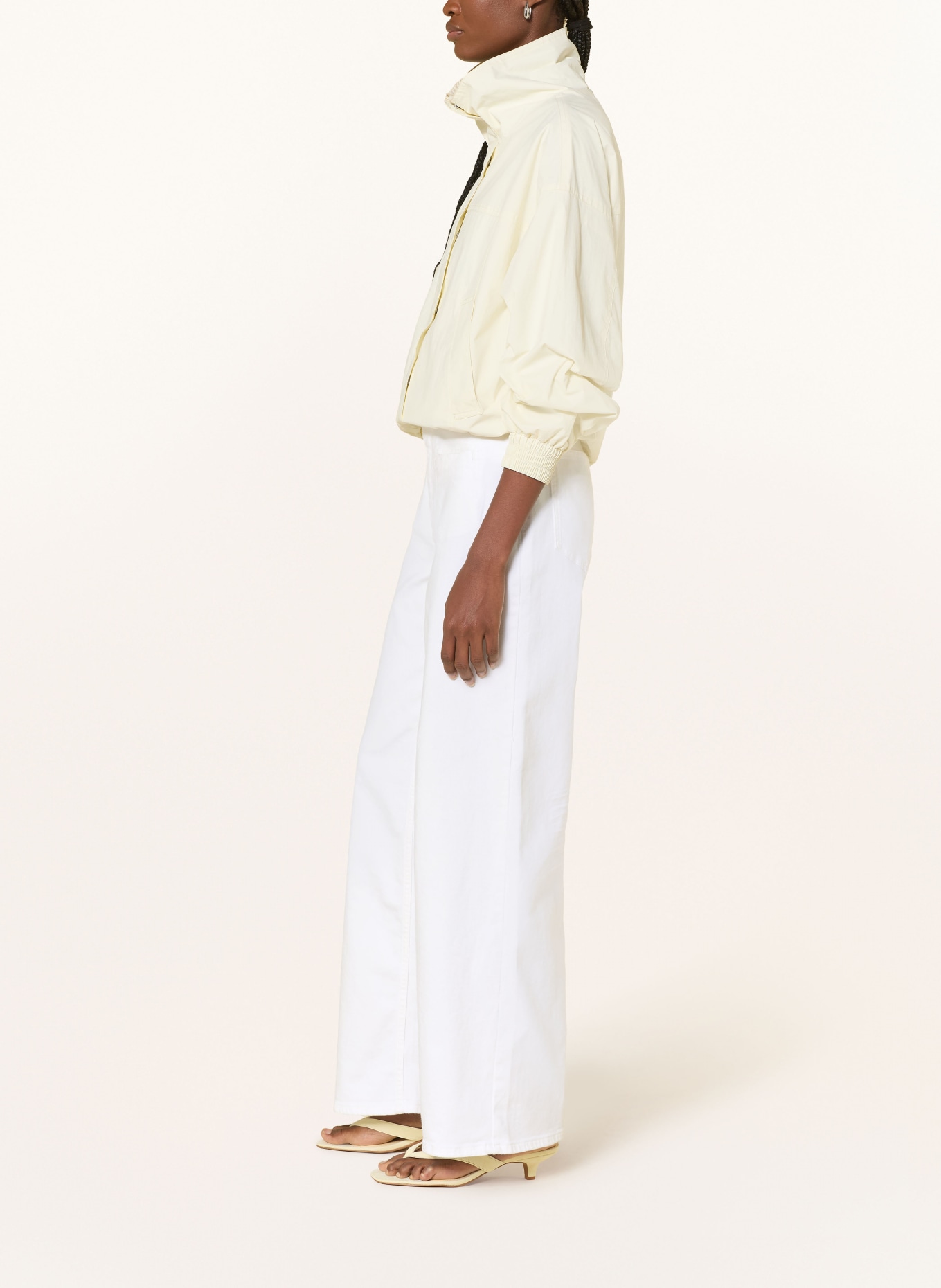 OPUS Wide Leg Jeans MIVA URBAN: 1004 MILK