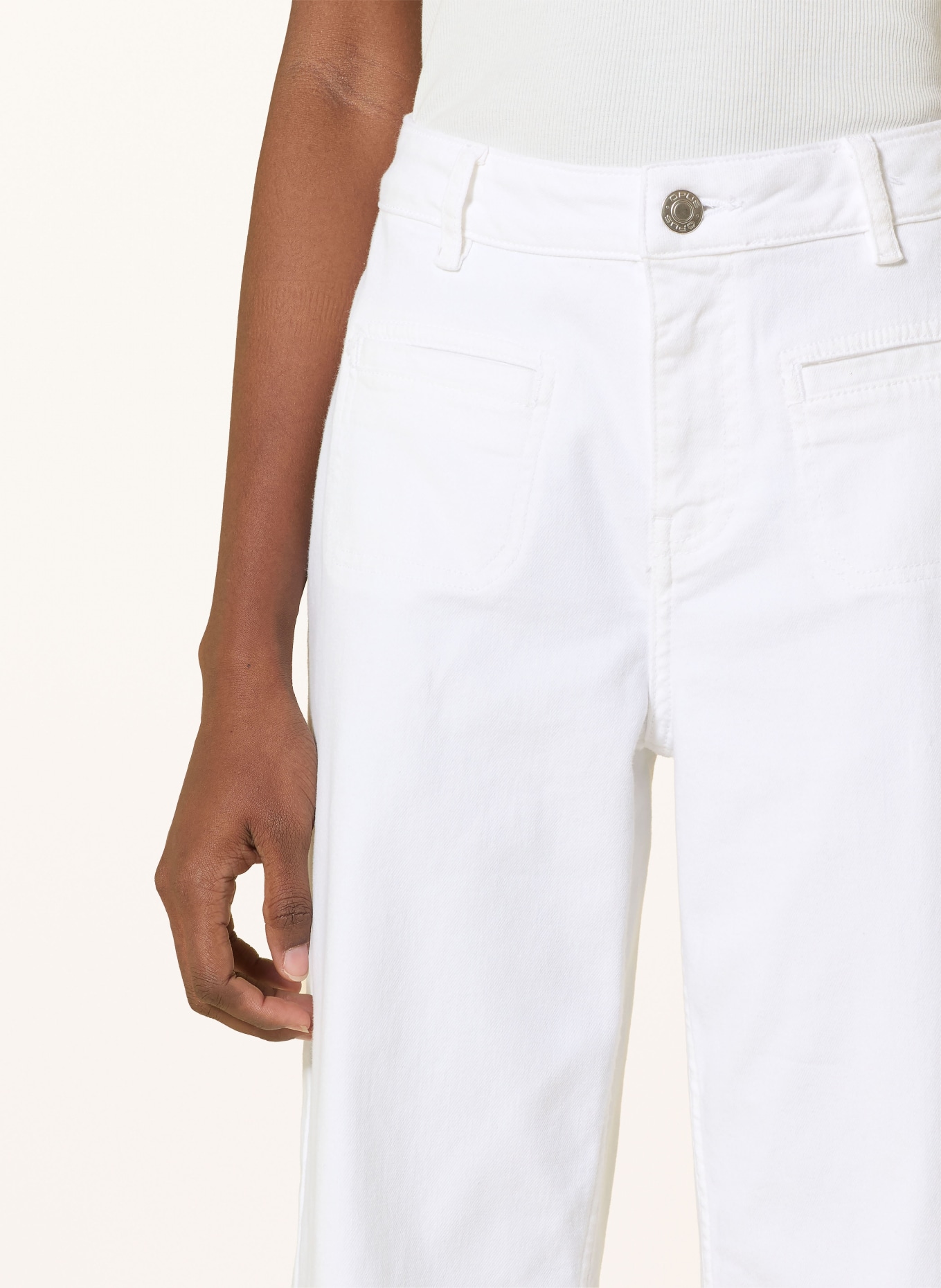 OPUS Wide Leg Jeans MIVA URBAN: 1004 MILK