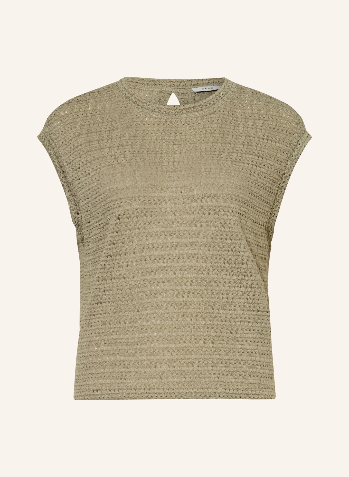 OPUS Gebreide top SPUNKI: OLIJF