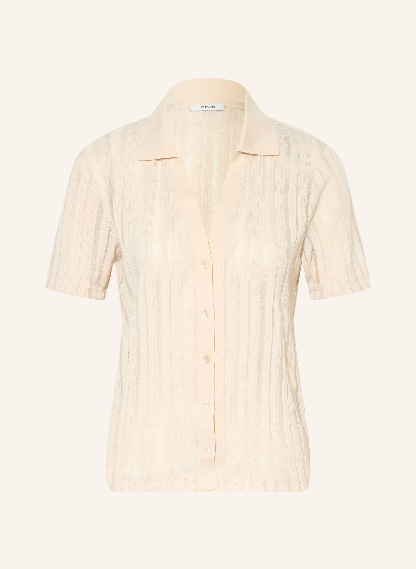 OPUS Strickbluse SUGAHA: BEIGE