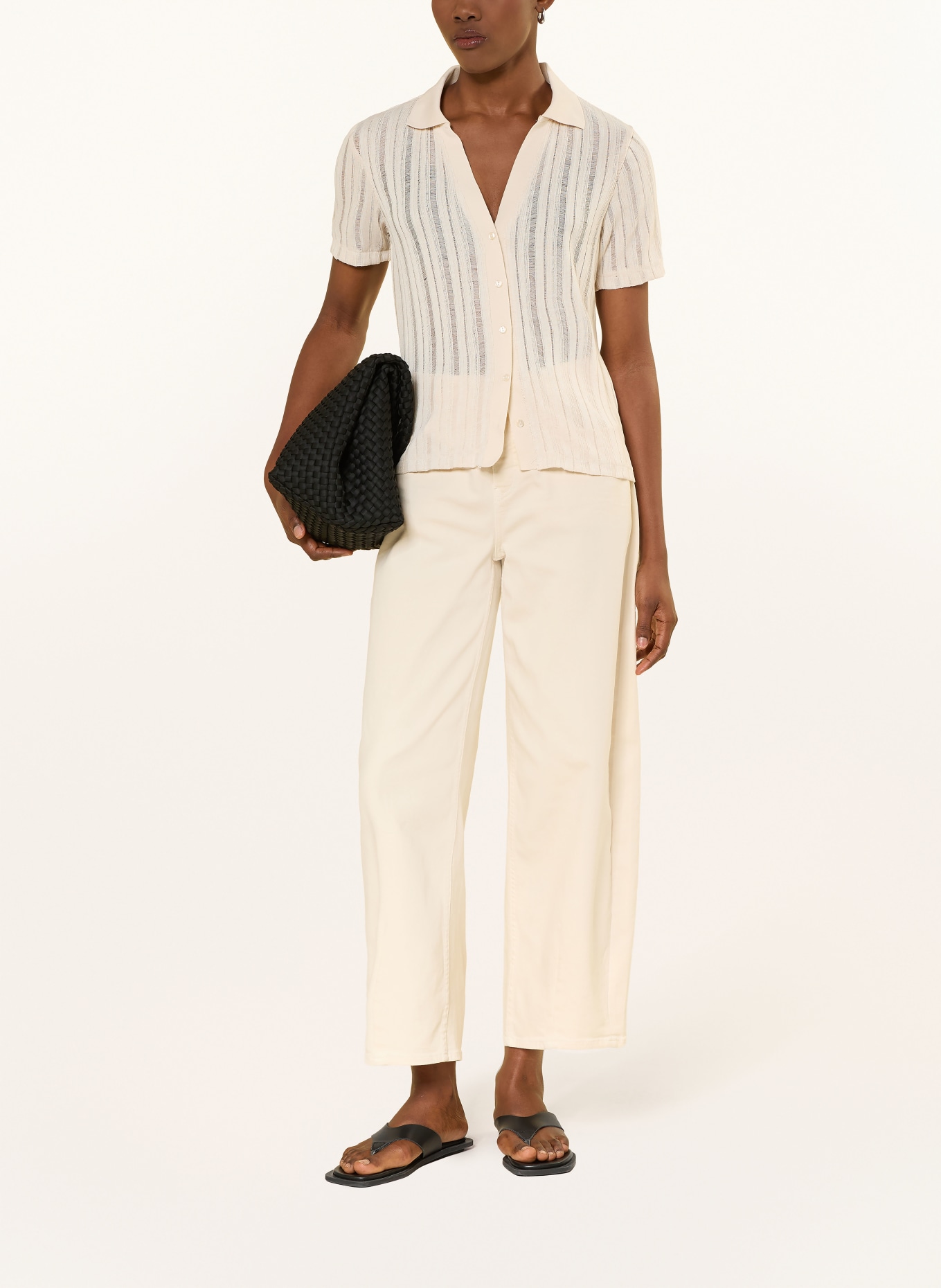 OPUS Strickbluse SUGAHA: BEIGE