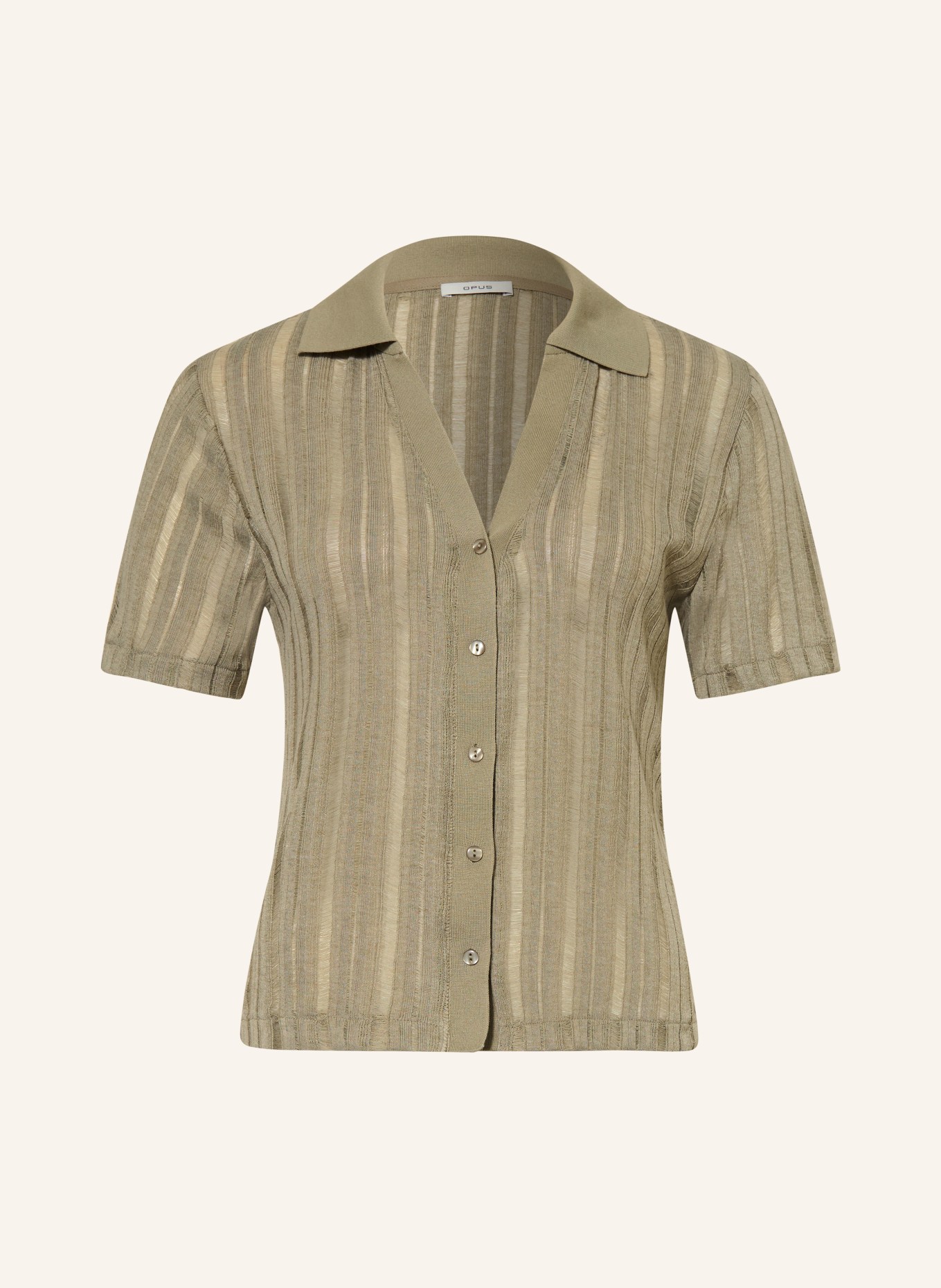 OPUS Strickbluse SUGAHA: OLIV