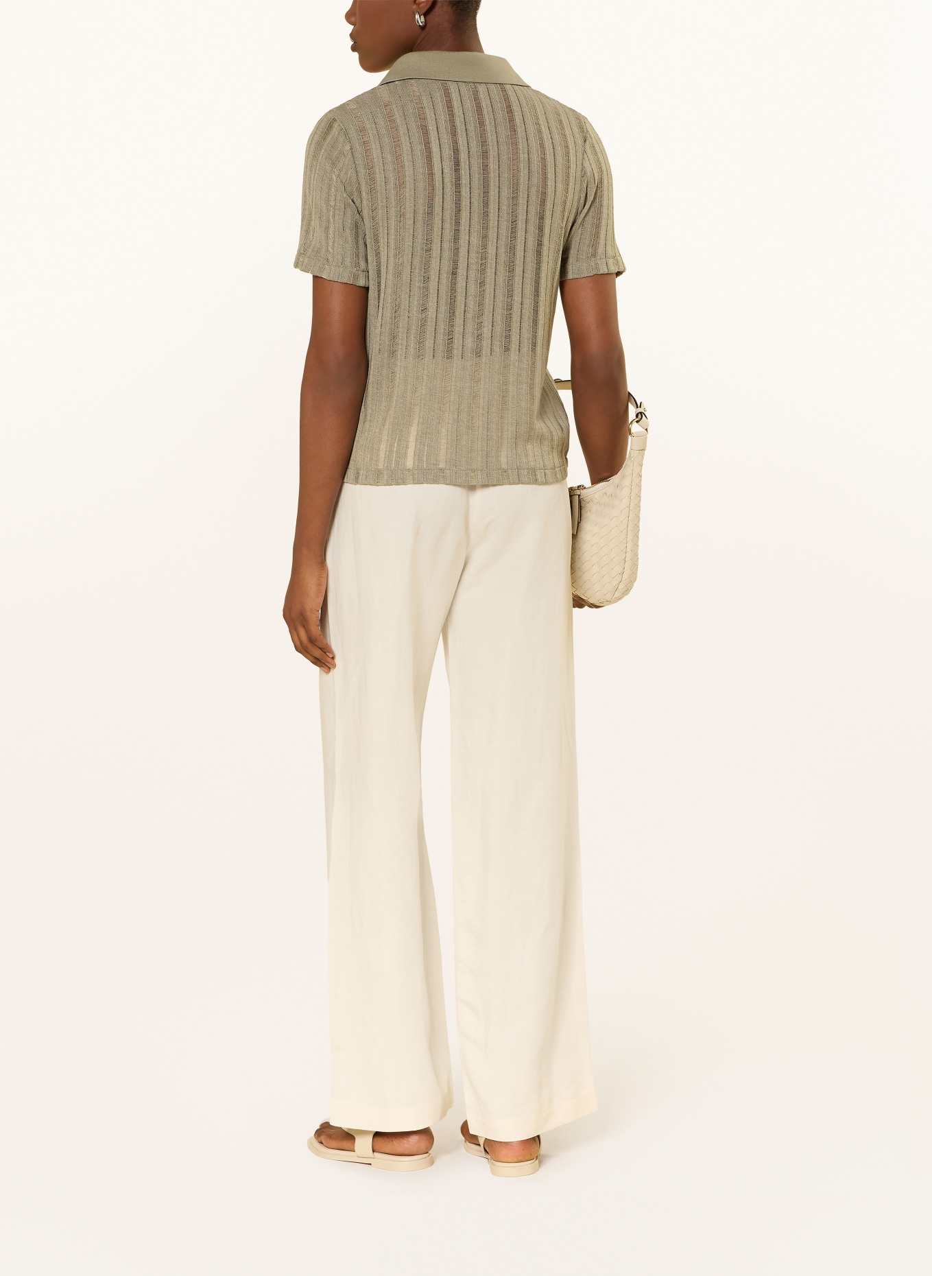 OPUS Strickbluse SUGAHA: OLIV