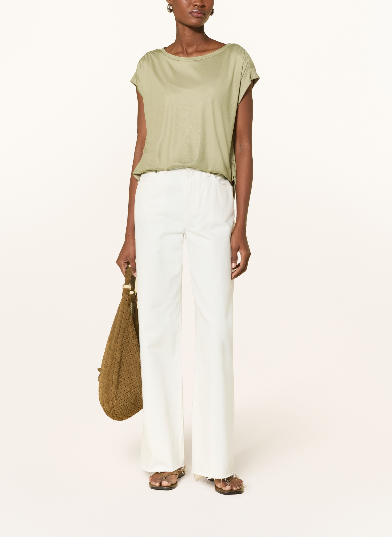 OPUS SOSILLA T-shirt: LIGHT GREEN