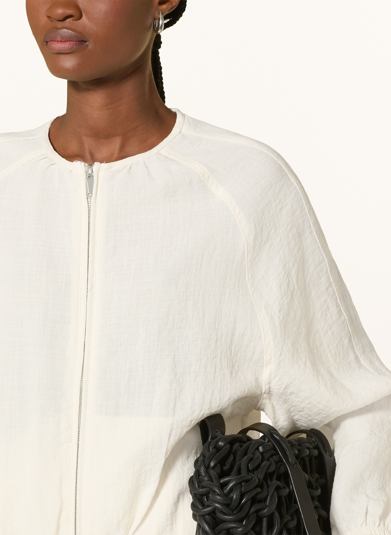 OPUS Blouson JAROSA mit 3/4-Arm: ECRU