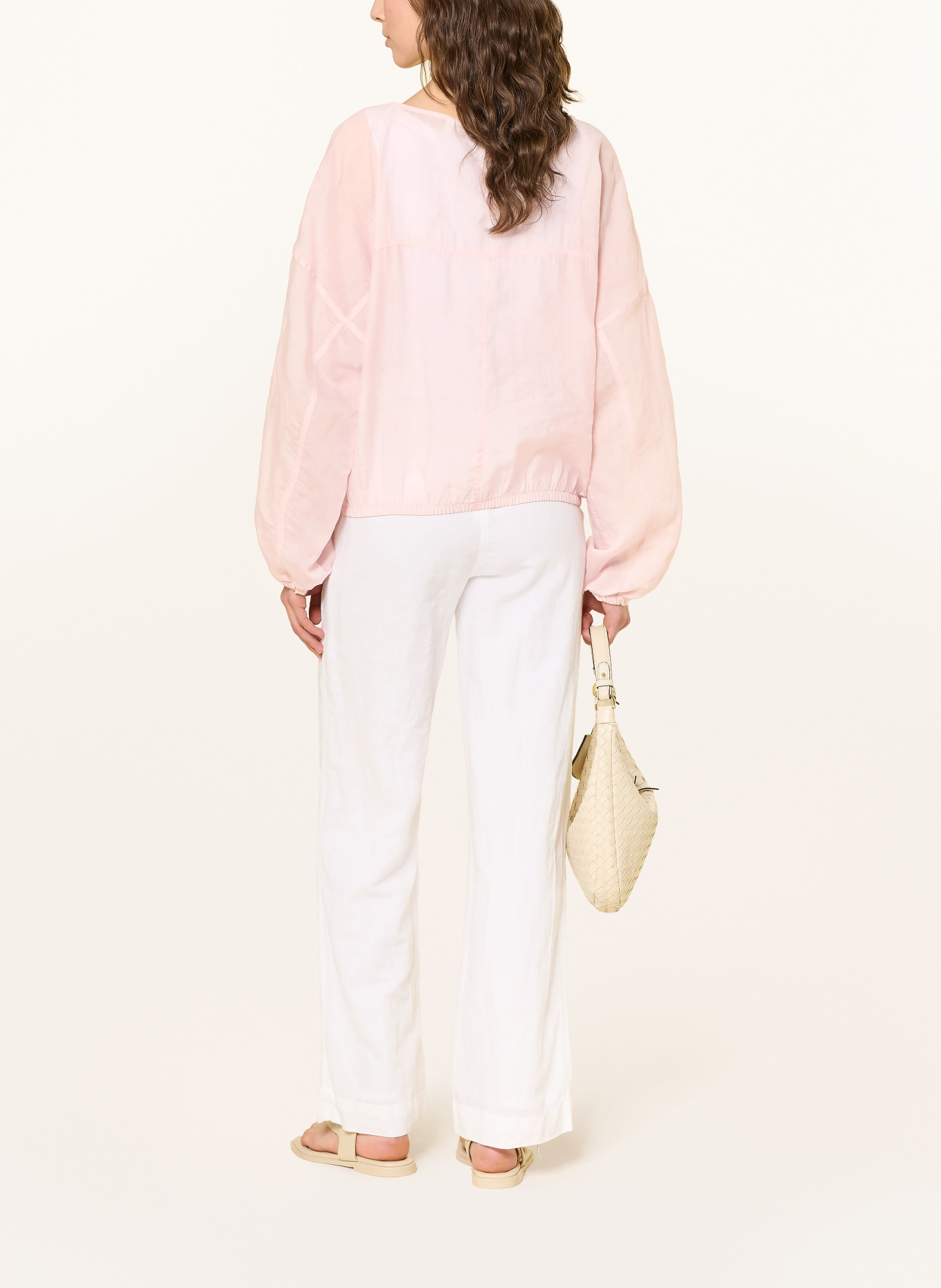 OPUS FILLA Blouse Shirt: LIGHT PINK