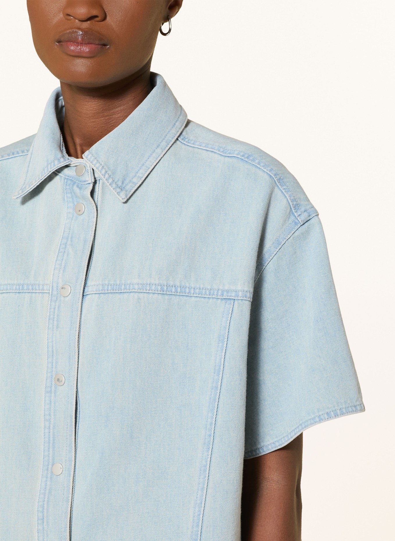 OPUS Chemisier en jean FERLUNA BREATH: BLEU CLAIR