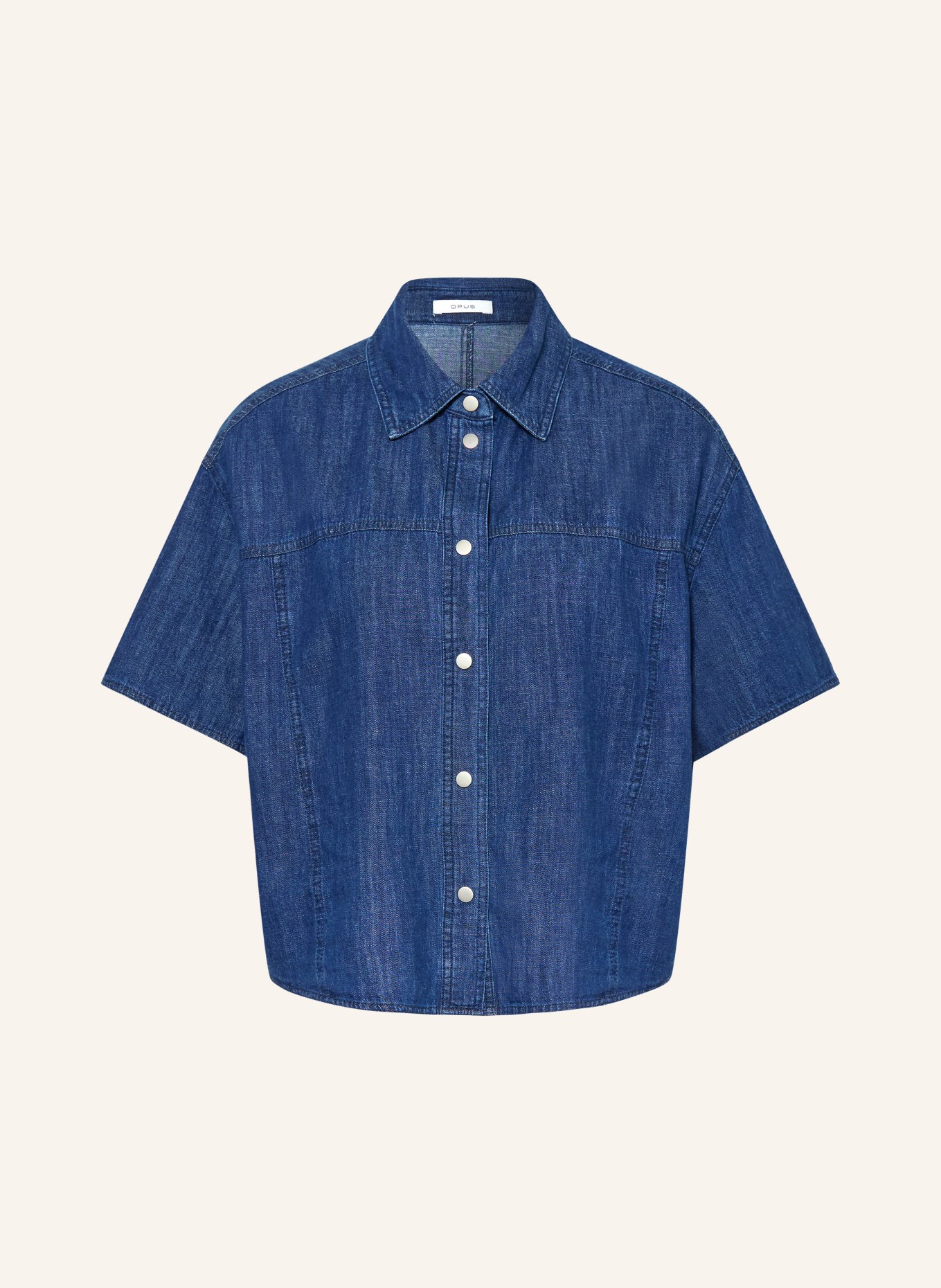 OPUS Jeansbluse FERLUNA: DUNKELBLAU