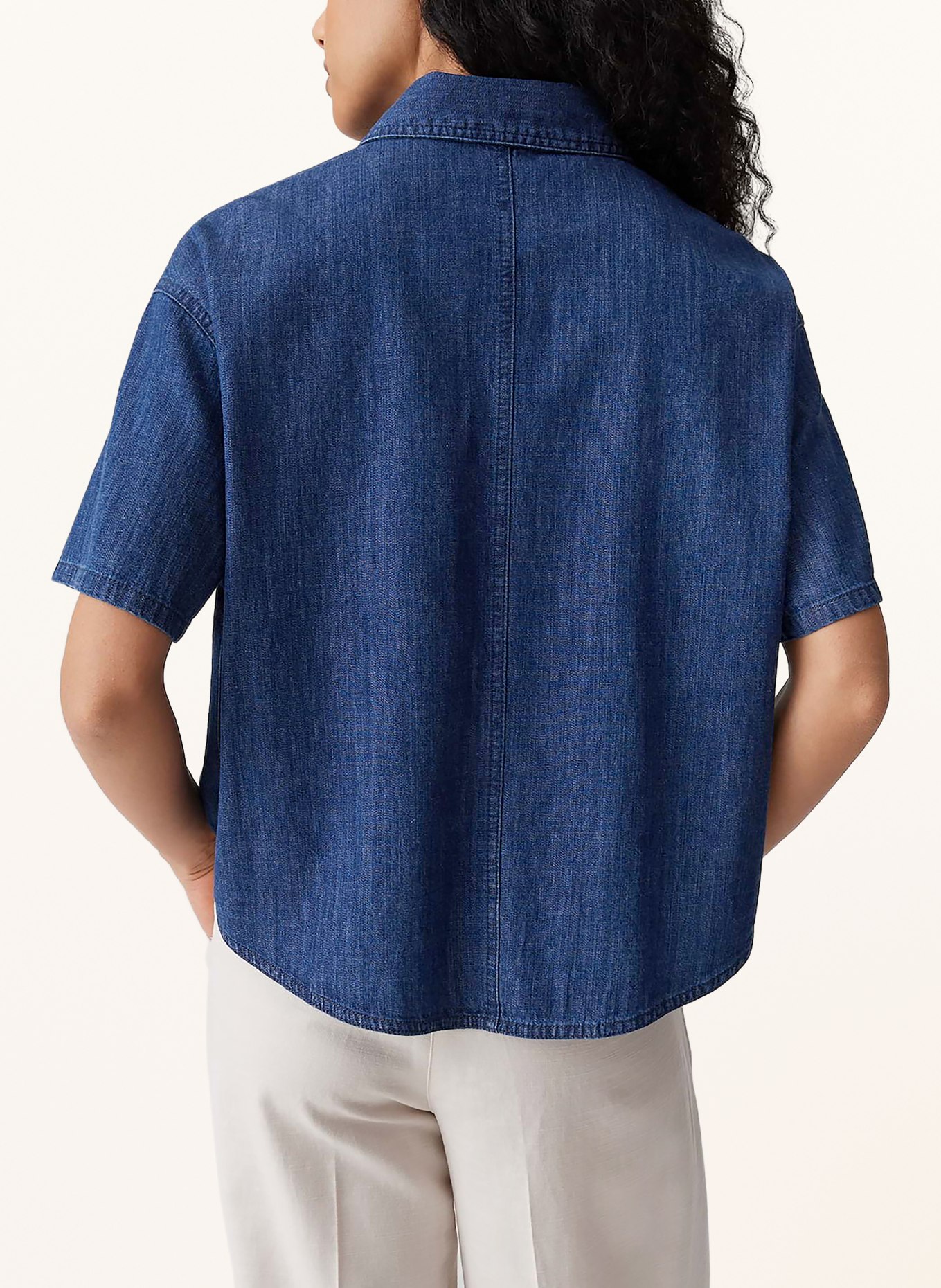 OPUS Jeansbluse FERLUNA: DUNKELBLAU