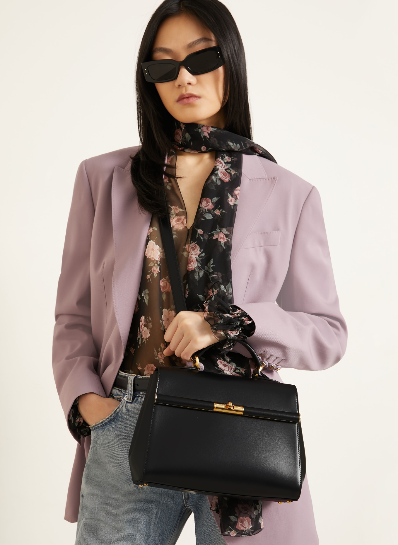 DOLCE & GABBANA Handtas MARLENE: ZWART / GOUD